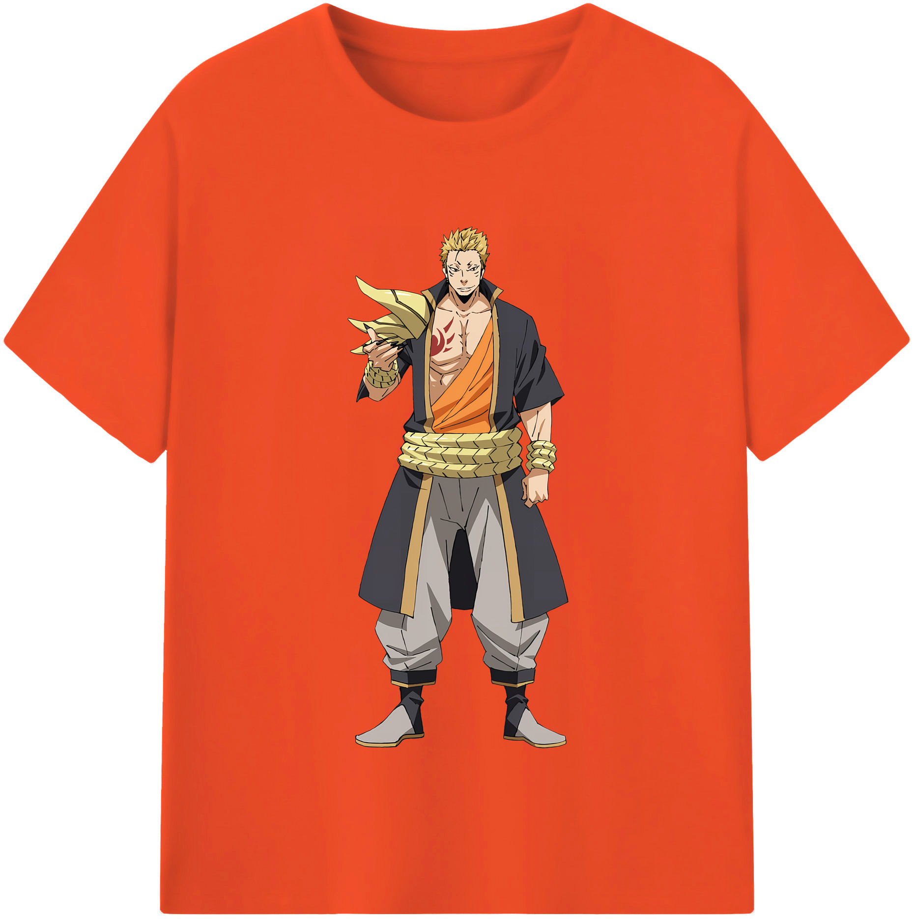 （画像用） 転スラ Regarding Reincarnated to Slime 綿100％半袖Tシャツ（フロントプリント）