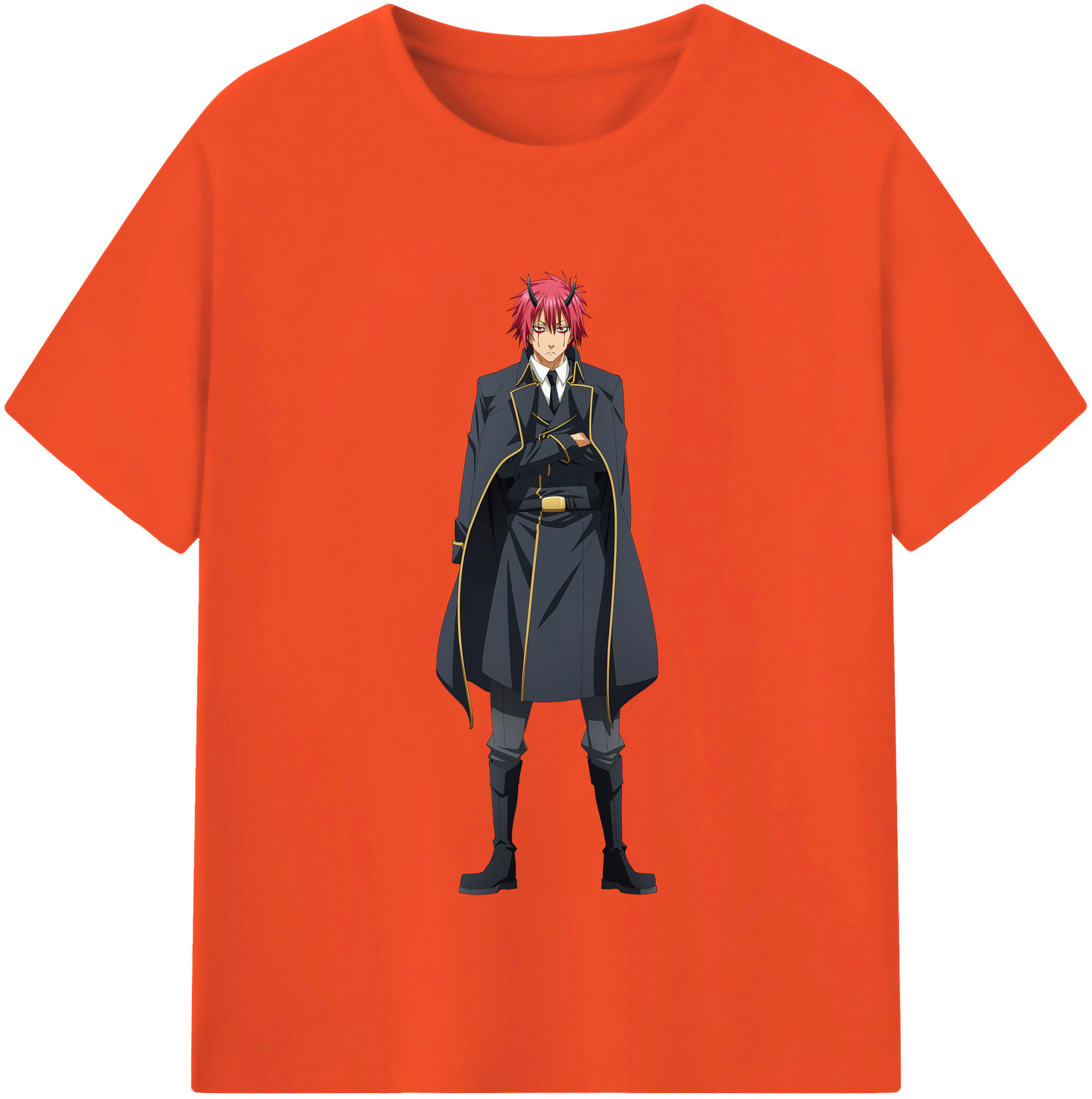 （画像用） 転スラ Regarding Reincarnated to Slime 綿100％半袖Tシャツ（フロントプリント）