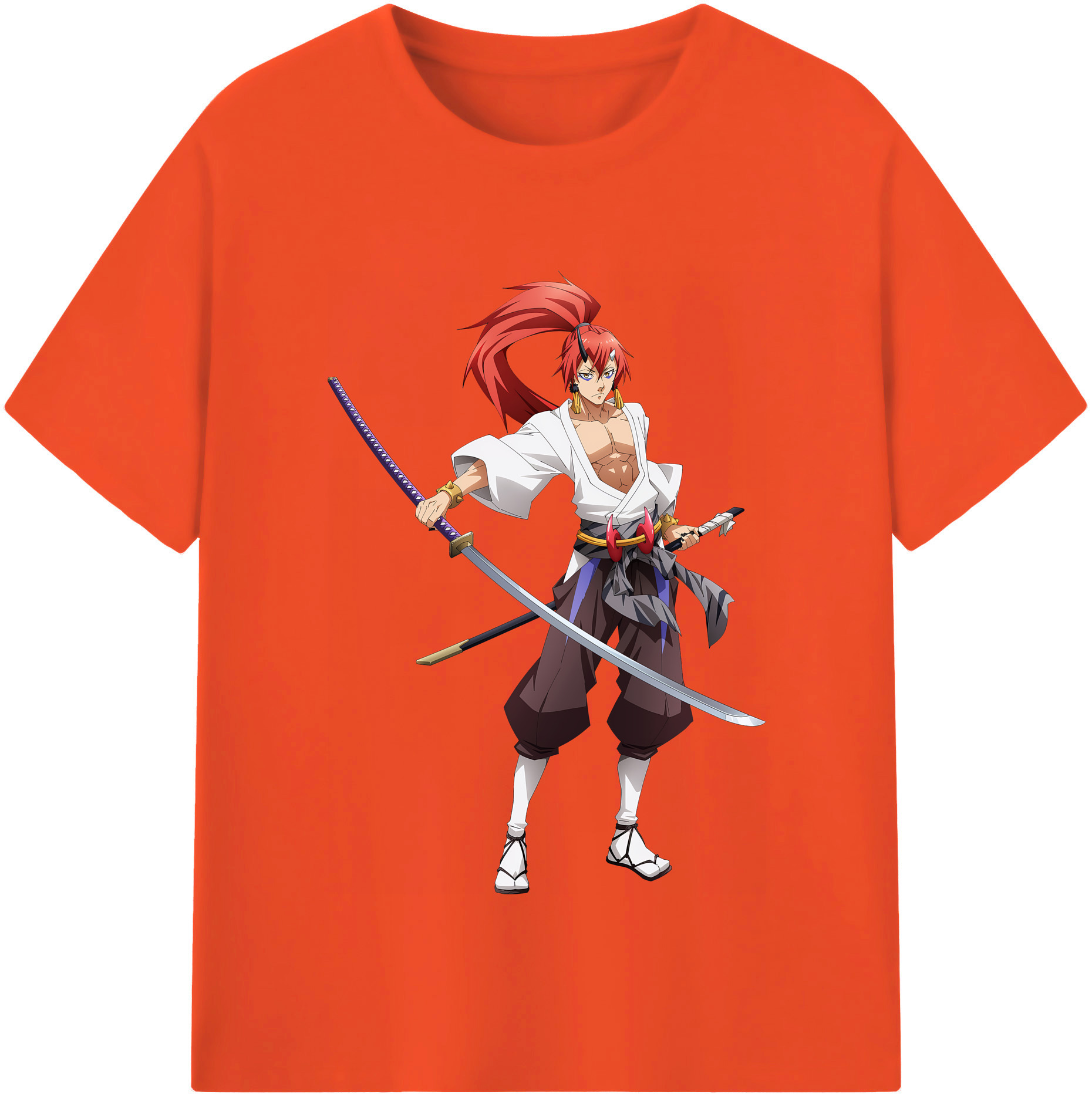 （画像用） 転スラ Regarding Reincarnated to Slime 綿100％半袖Tシャツ（フロントプリント）