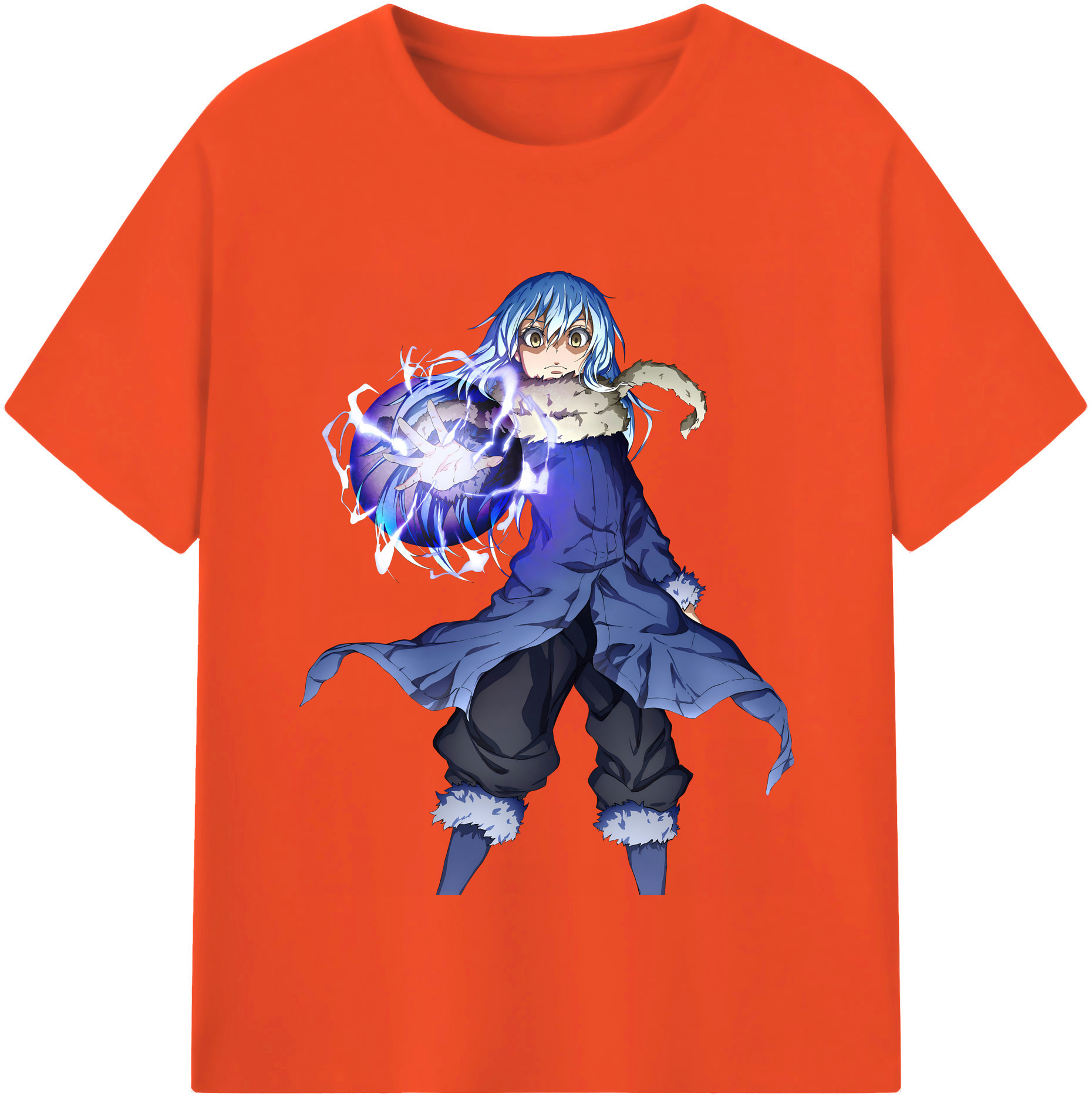 （画像用） 転スラ Regarding Reincarnated to Slime 綿100％半袖Tシャツ（フロントプリント）