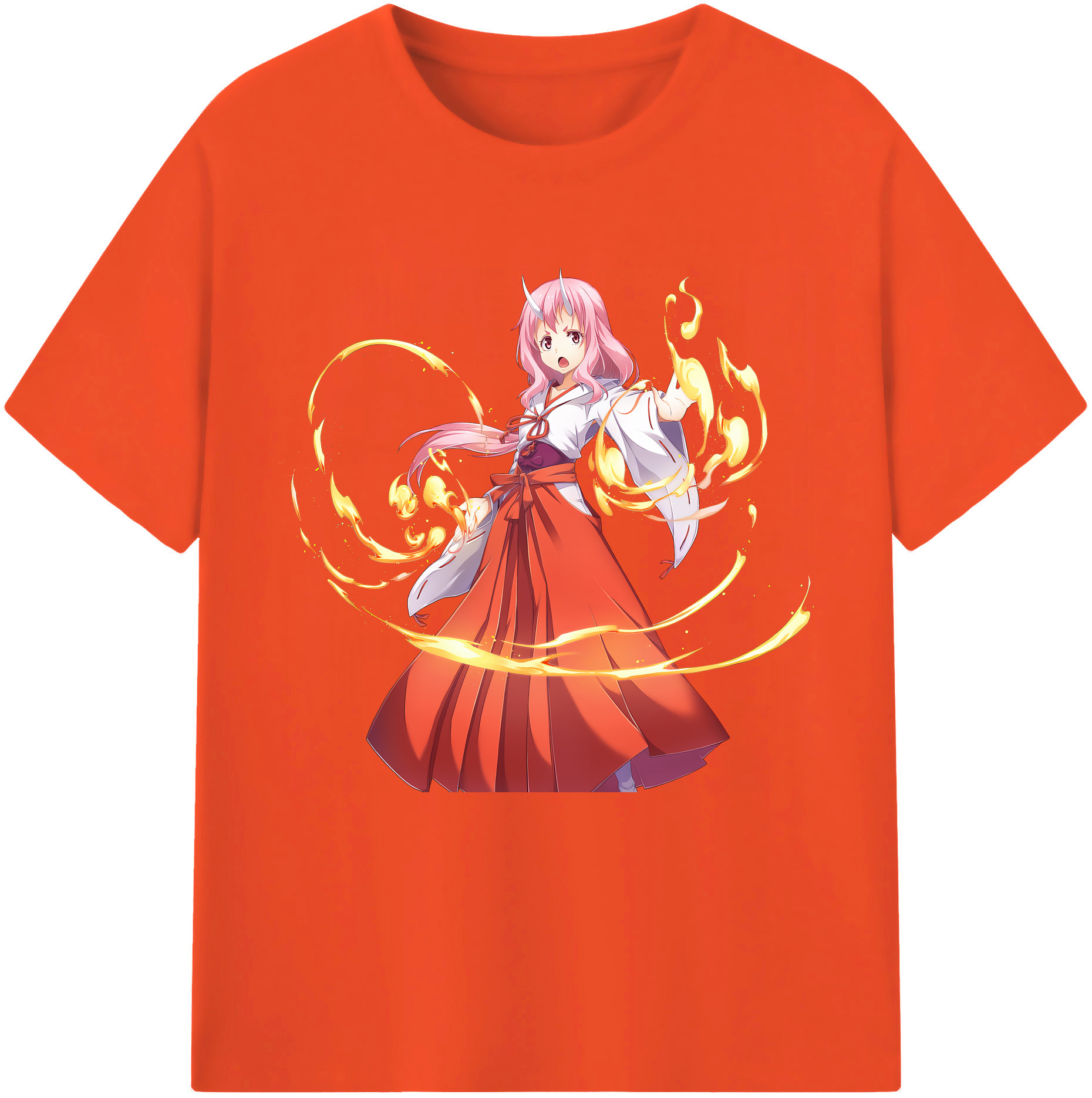 （画像用） 転スラ Regarding Reincarnated to Slime 綿100％半袖Tシャツ（フロントプリント）