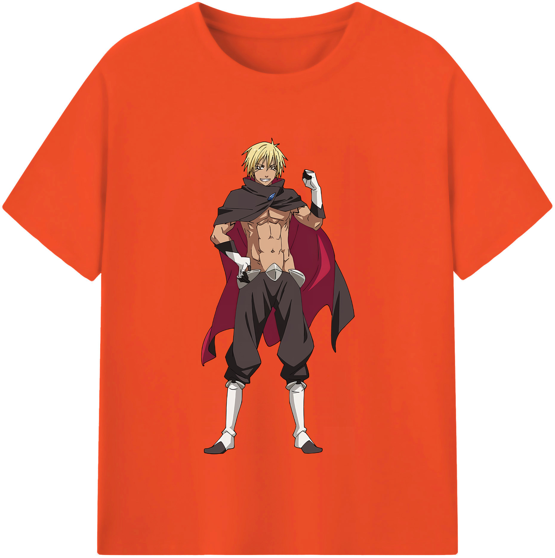 （画像用） 転スラ Regarding Reincarnated to Slime 綿100％半袖Tシャツ（フロントプリント）
