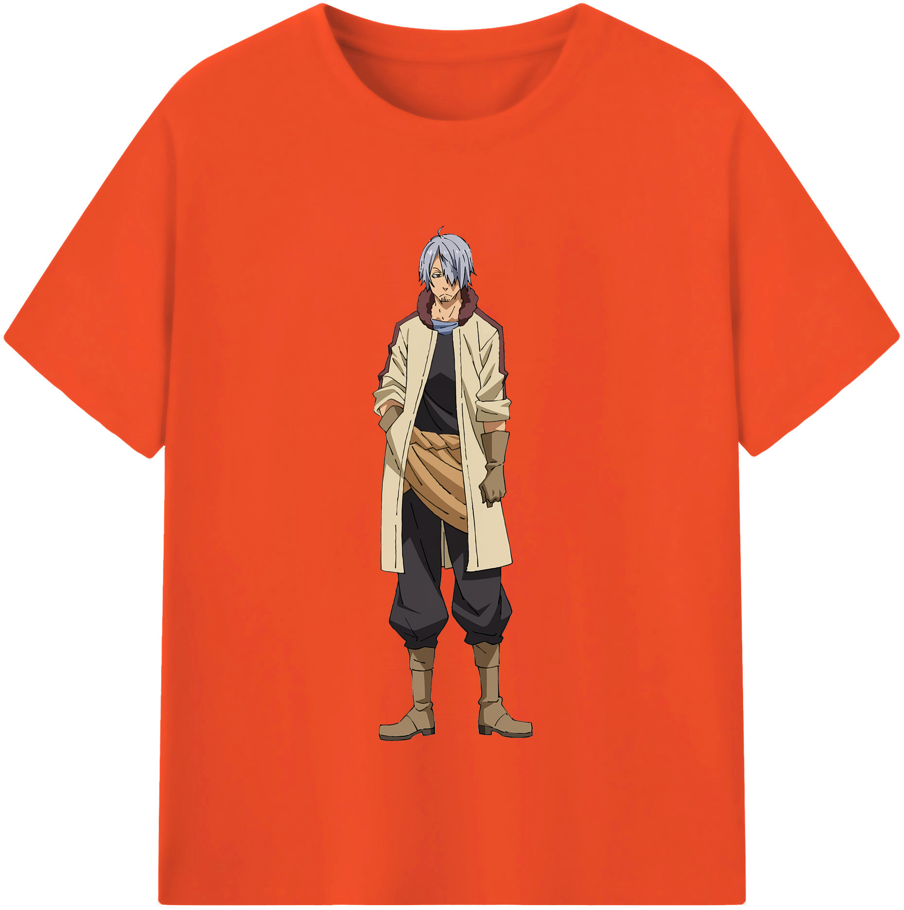 （画像用） 転スラ Regarding Reincarnated to Slime 綿100％半袖Tシャツ（フロントプリント）