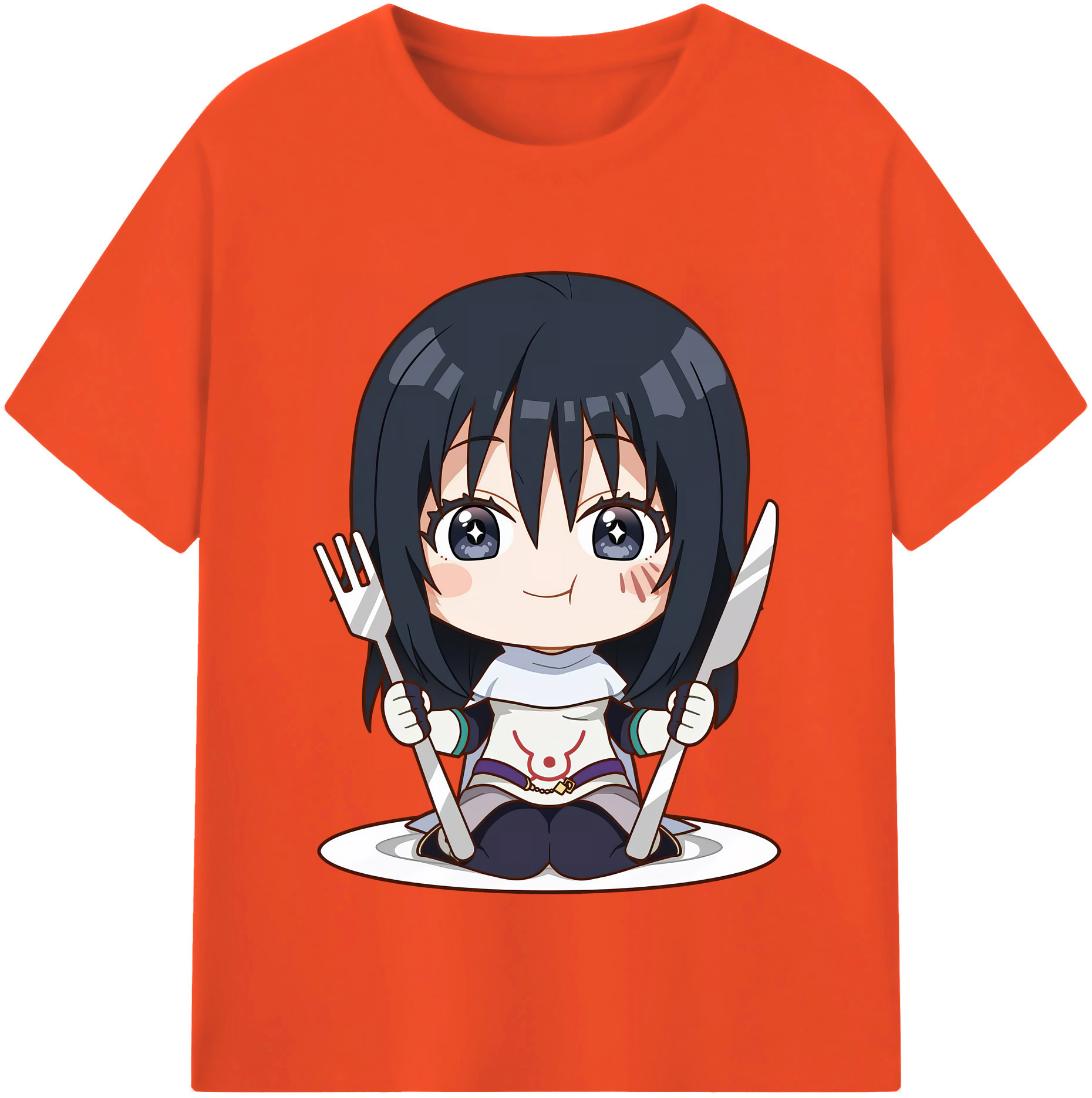 （画像用） 転スラ Regarding Reincarnated to Slime 綿100％半袖Tシャツ（フロントプリント）