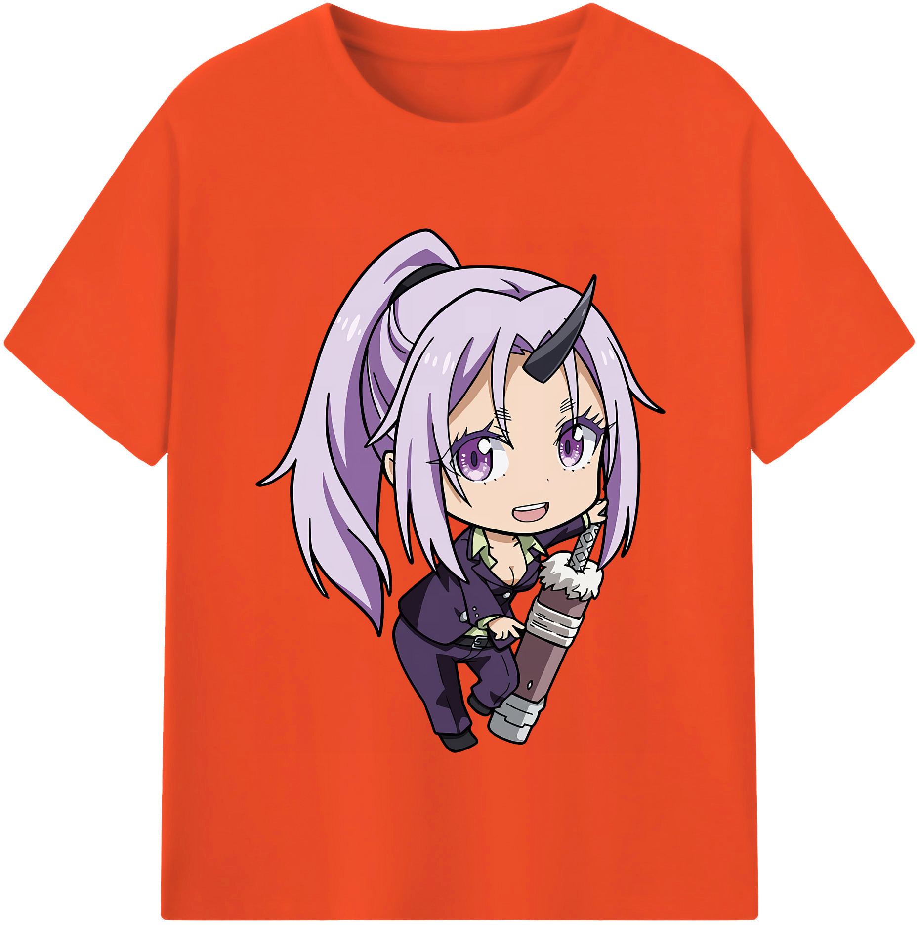 （画像用） 転スラ Regarding Reincarnated to Slime 綿100％半袖Tシャツ（フロントプリント）