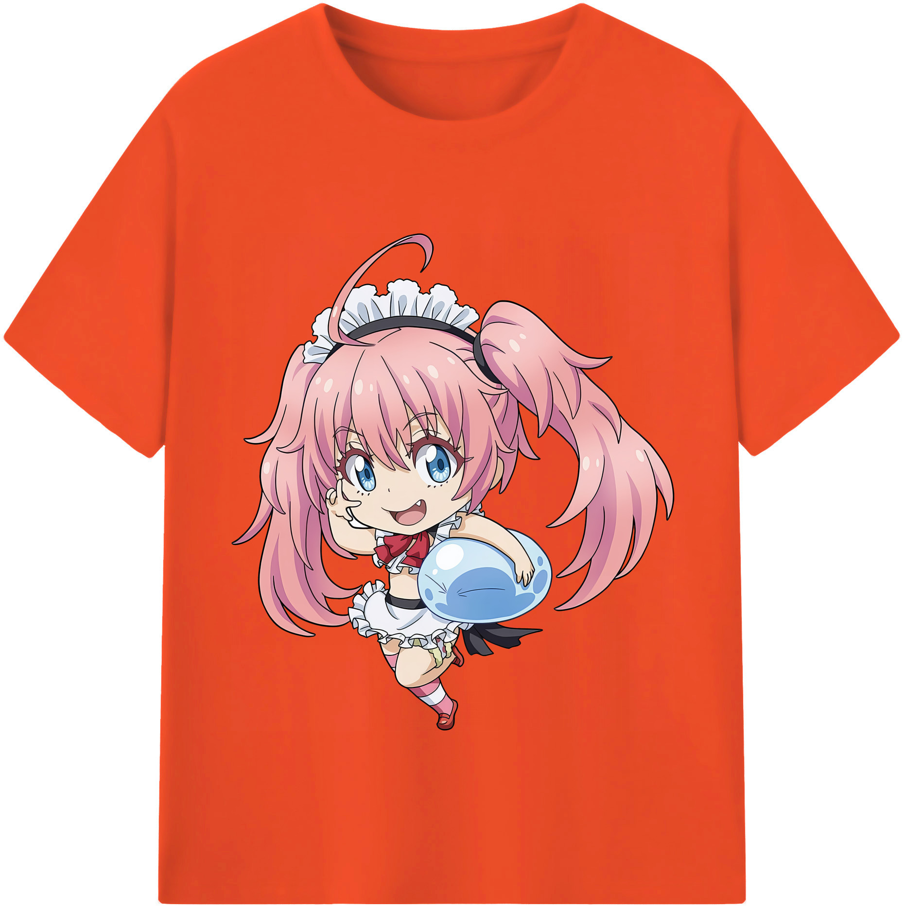 （画像用） 転スラ Regarding Reincarnated to Slime 綿100％半袖Tシャツ（フロントプリント）