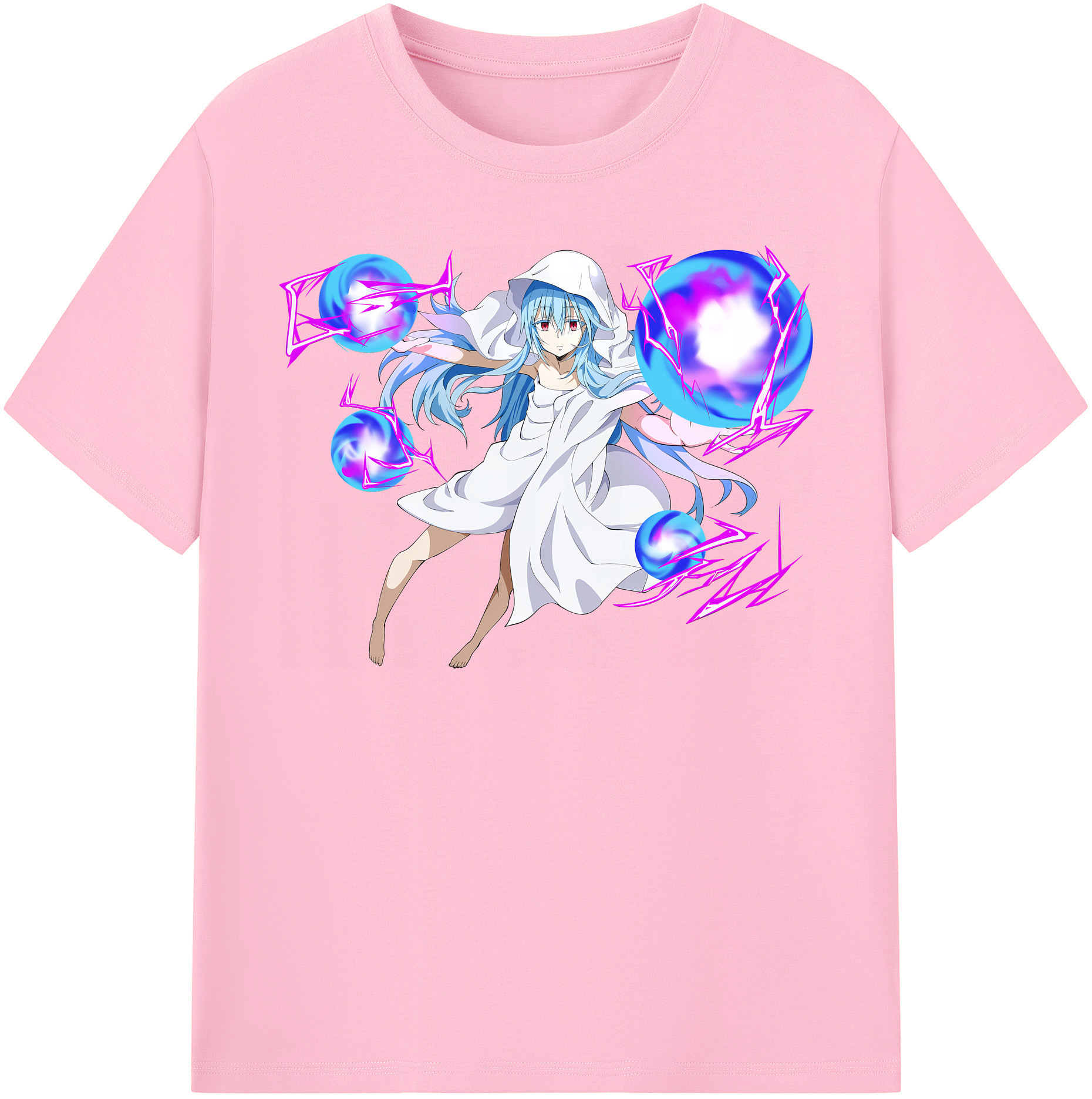 （画像用） 転スラ Regarding Reincarnated to Slime 綿100％半袖Tシャツ（フロントプリント）