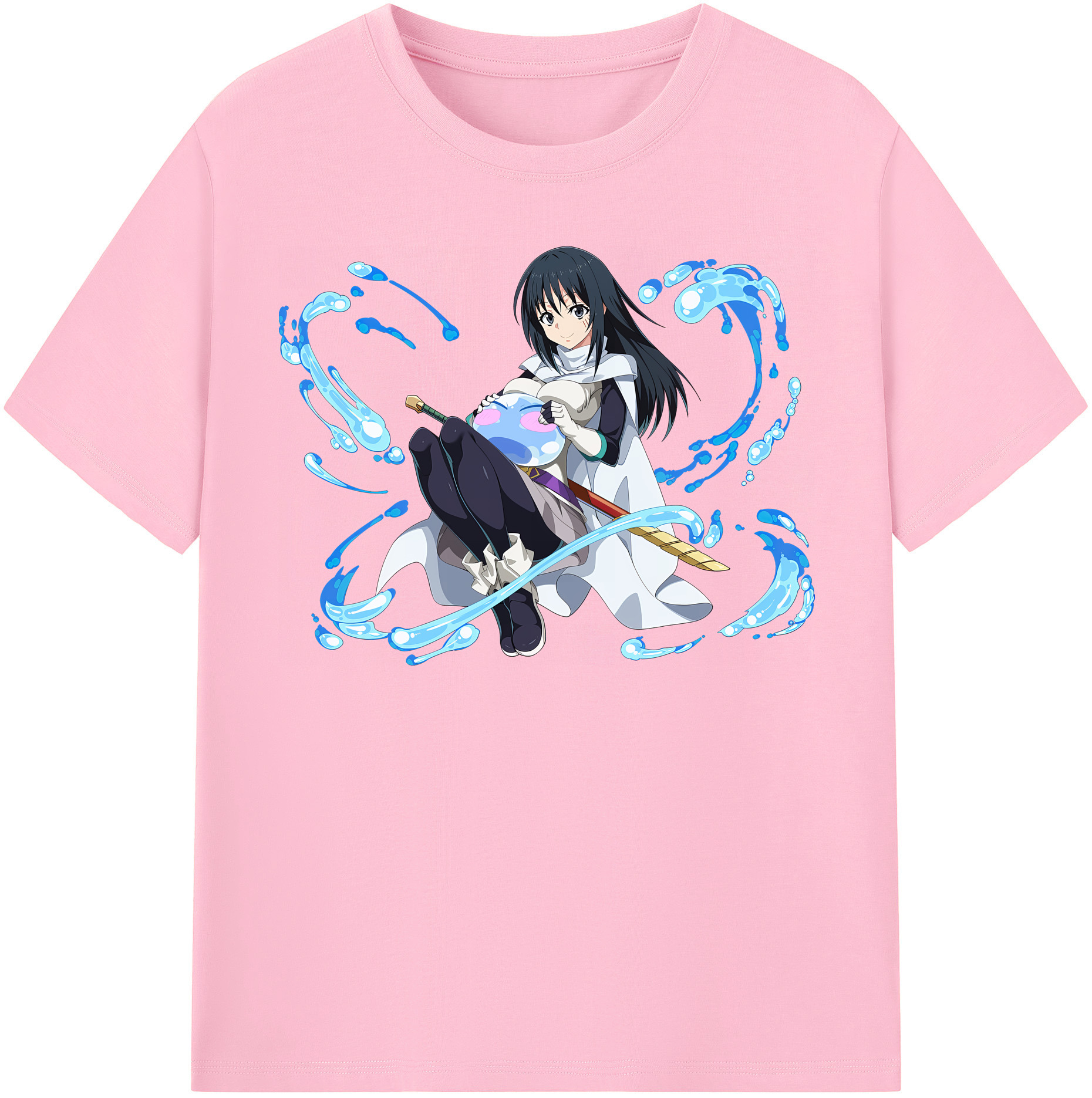 （画像用） 転スラ Regarding Reincarnated to Slime 綿100％半袖Tシャツ（フロントプリント）