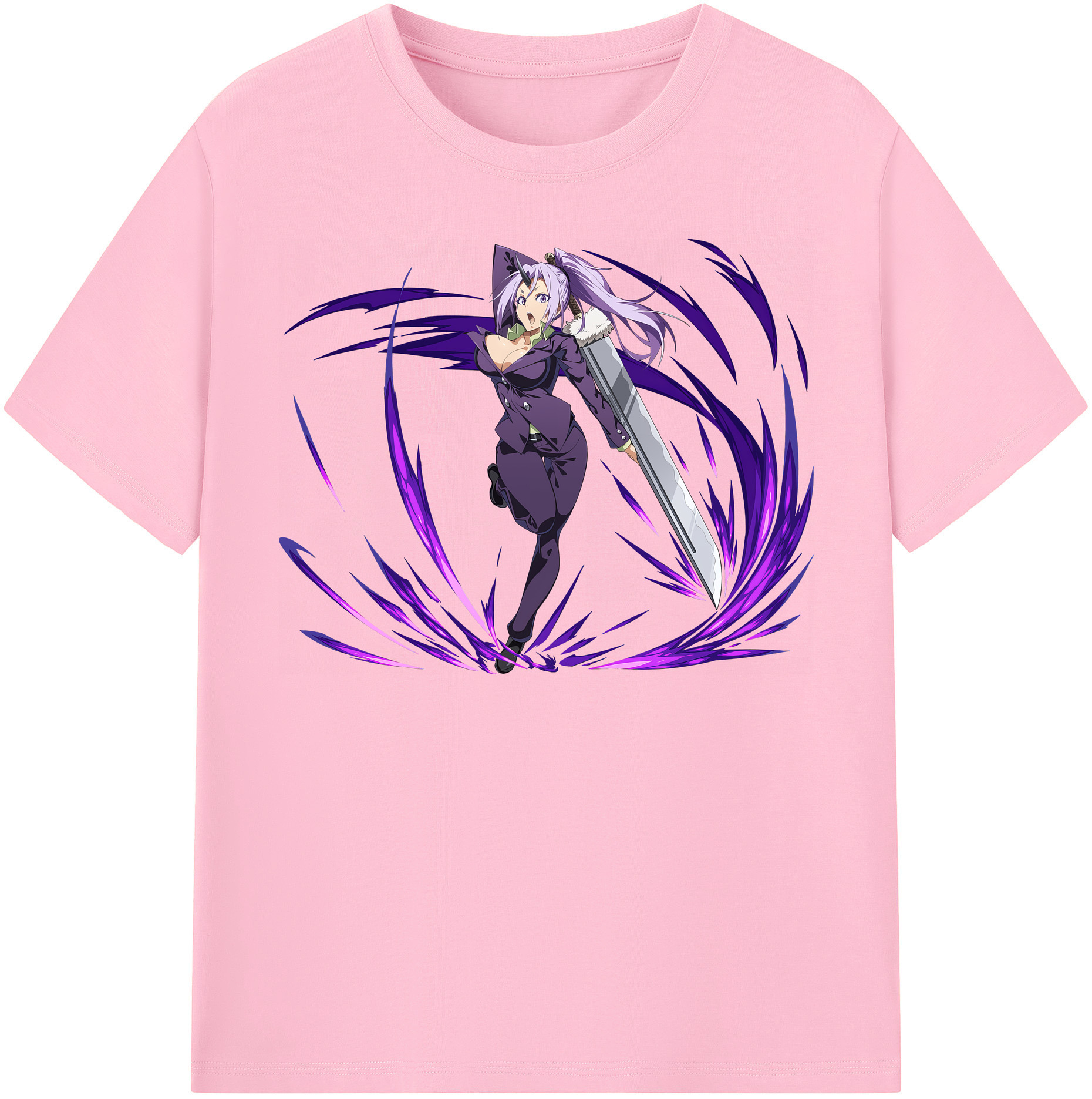 （画像用） 転スラ Regarding Reincarnated to Slime 綿100％半袖Tシャツ（フロントプリント）