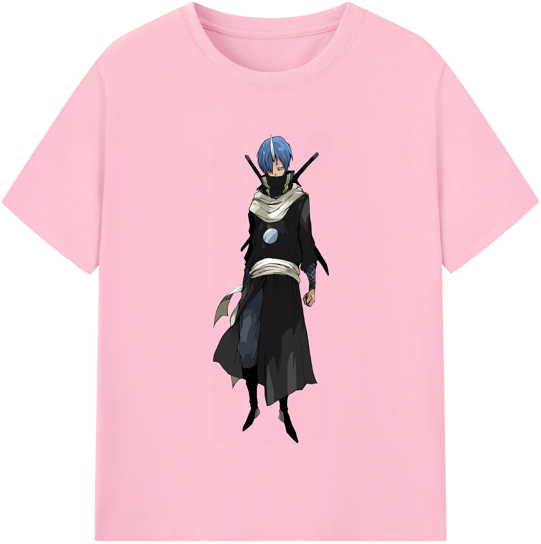 （画像用） 転スラ Regarding Reincarnated to Slime 綿100％半袖Tシャツ（フロントプリント）