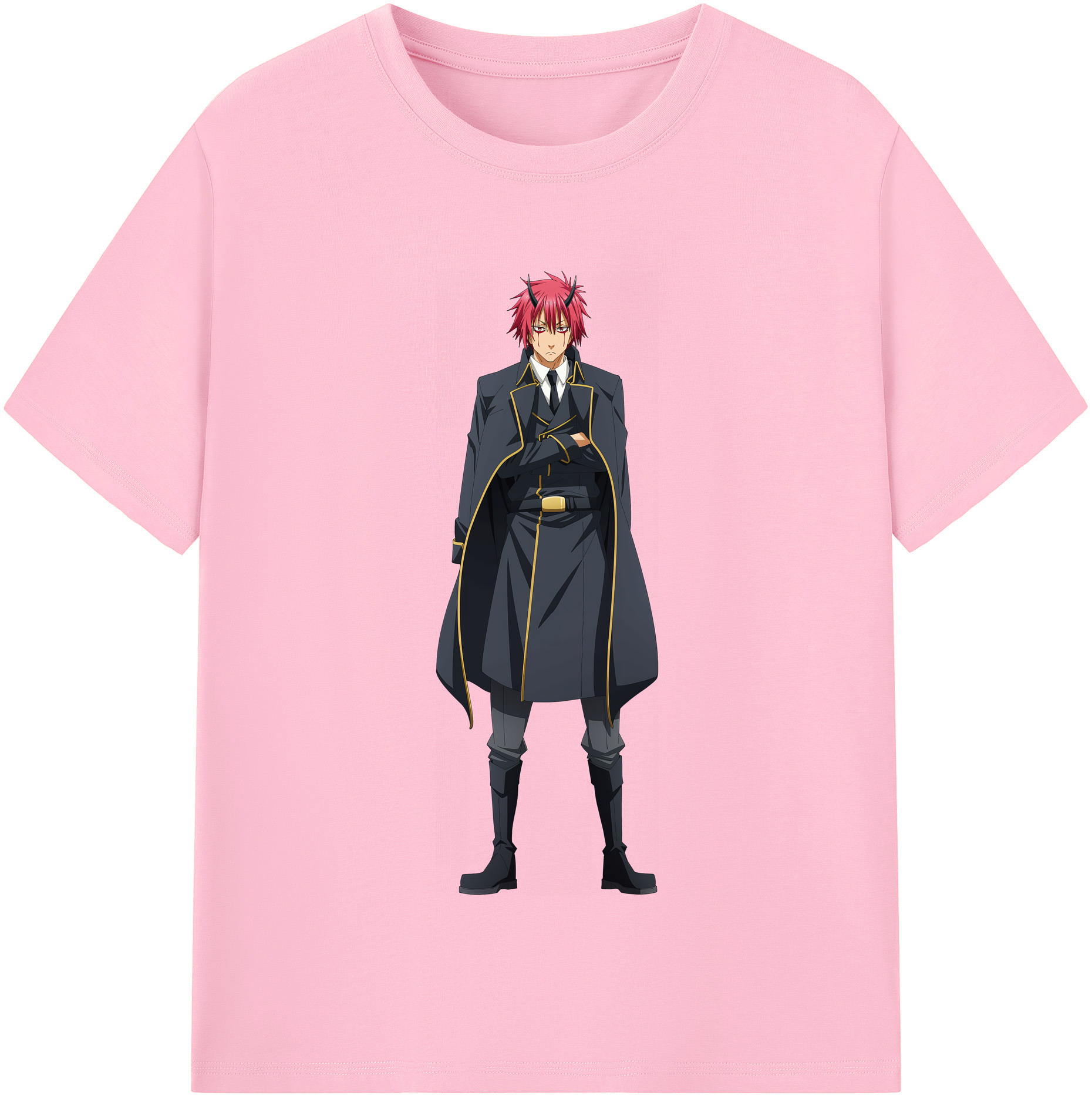 （画像用） 転スラ Regarding Reincarnated to Slime 綿100％半袖Tシャツ（フロントプリント）