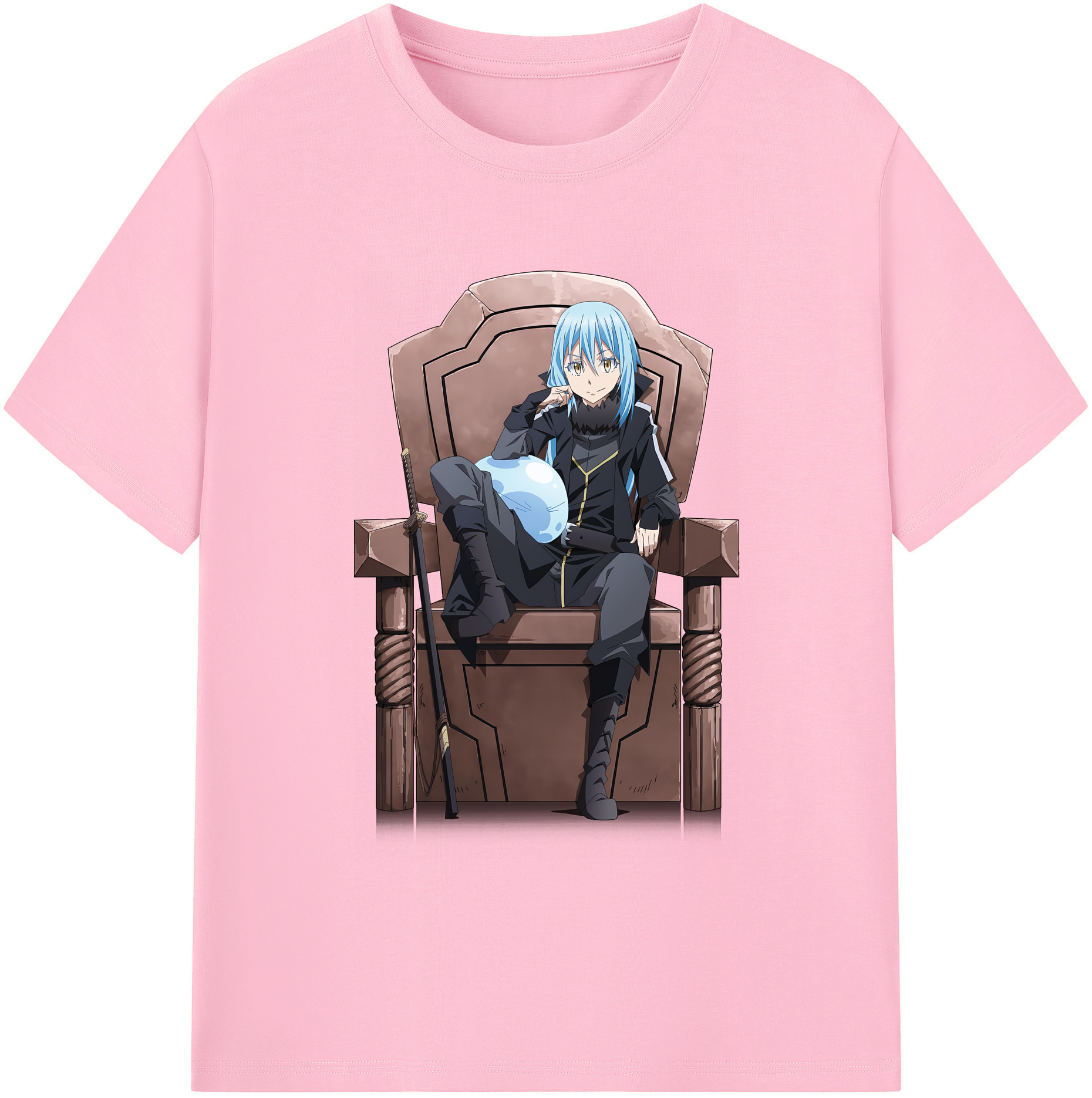 （画像用） 転スラ Regarding Reincarnated to Slime 綿100％半袖Tシャツ（フロントプリント）