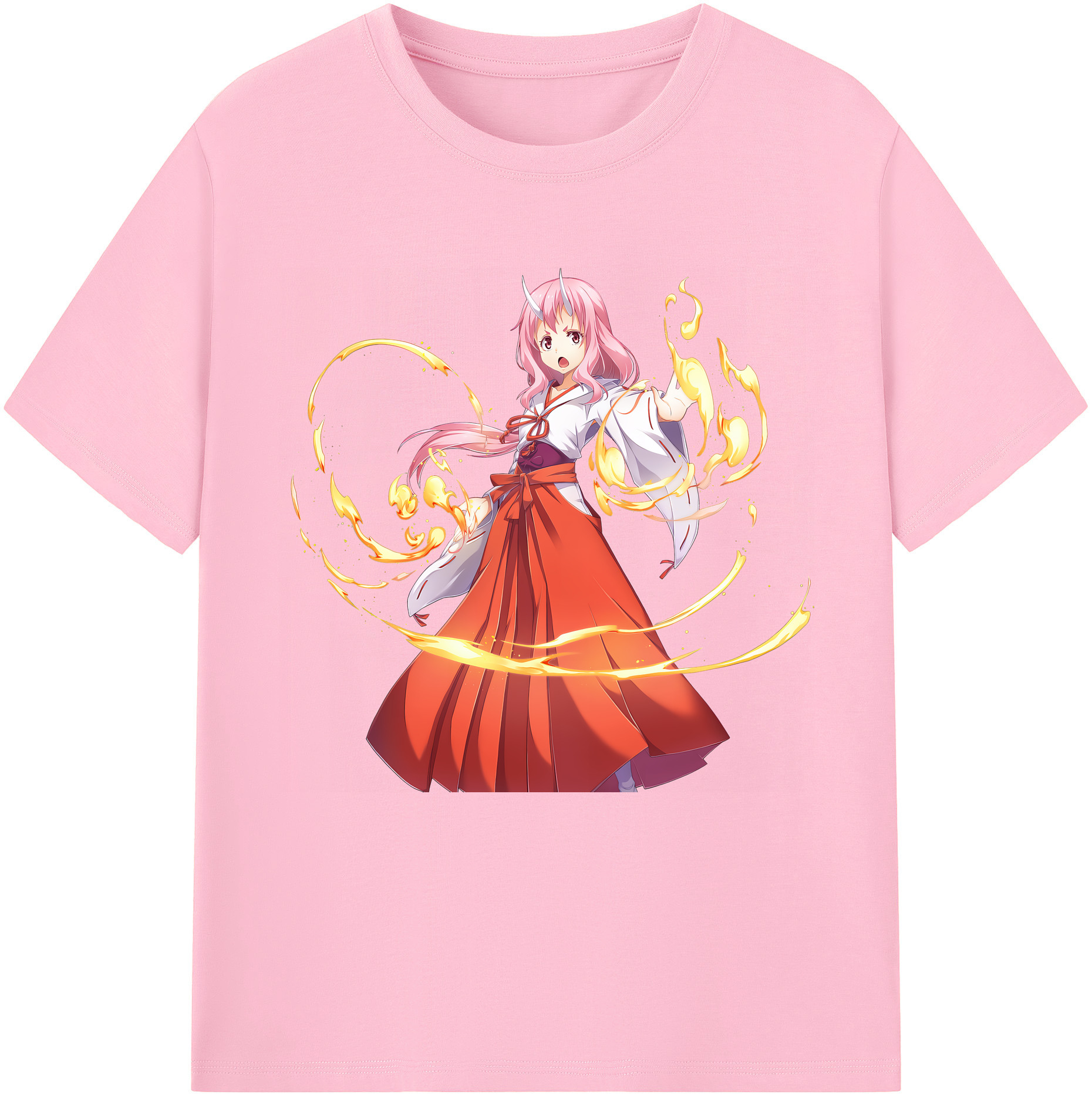 （画像用） 転スラ Regarding Reincarnated to Slime 綿100％半袖Tシャツ（フロントプリント）