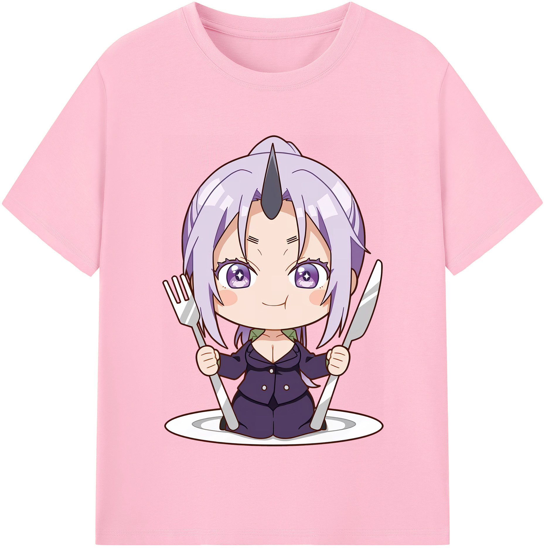 （画像用） 転スラ Regarding Reincarnated to Slime 綿100％半袖Tシャツ（フロントプリント）