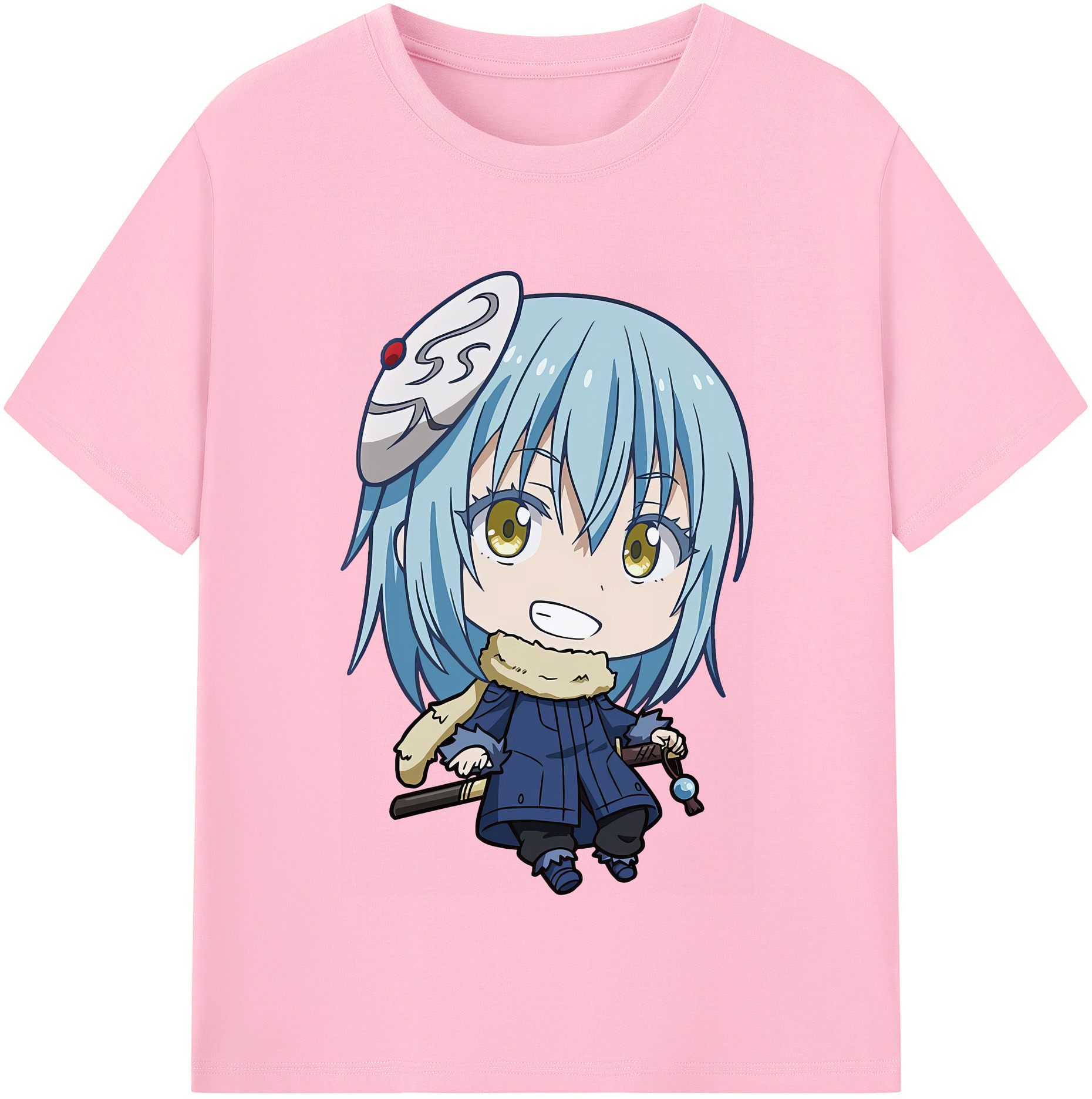 （画像用） 転スラ Regarding Reincarnated to Slime 綿100％半袖Tシャツ（フロントプリント）