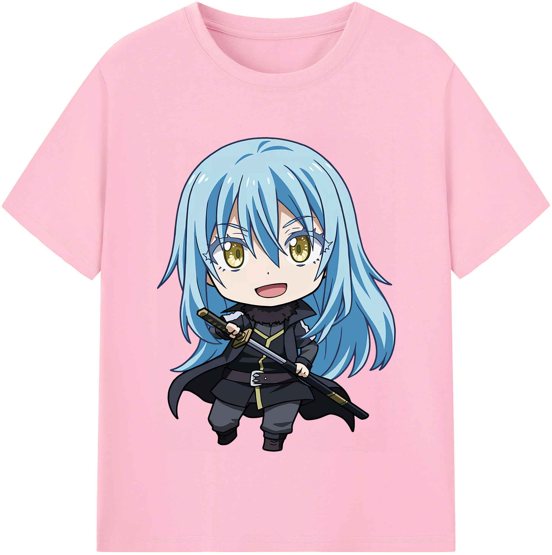 （画像用） 転スラ Regarding Reincarnated to Slime 綿100％半袖Tシャツ（フロントプリント）