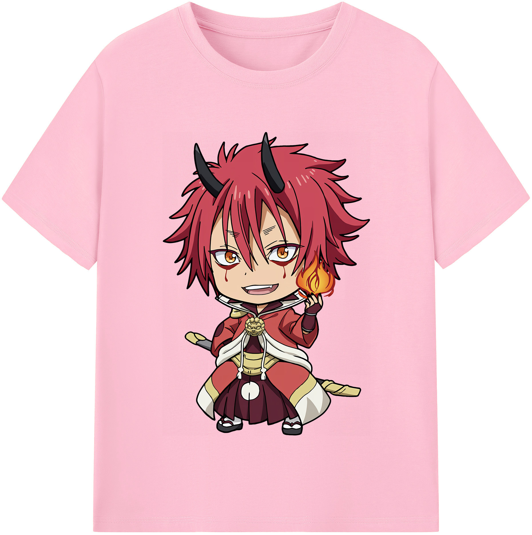 （画像用） 転スラ Regarding Reincarnated to Slime 綿100％半袖Tシャツ（フロントプリント）
