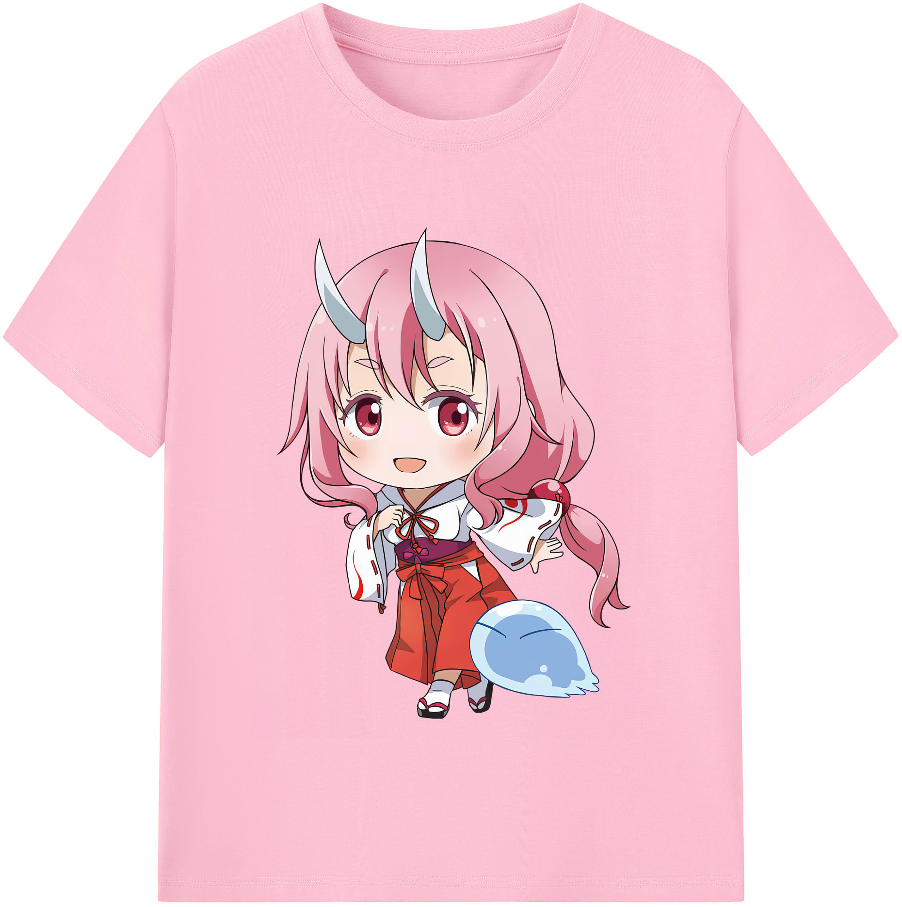 （画像用） 転スラ Regarding Reincarnated to Slime 綿100％半袖Tシャツ（フロントプリント）