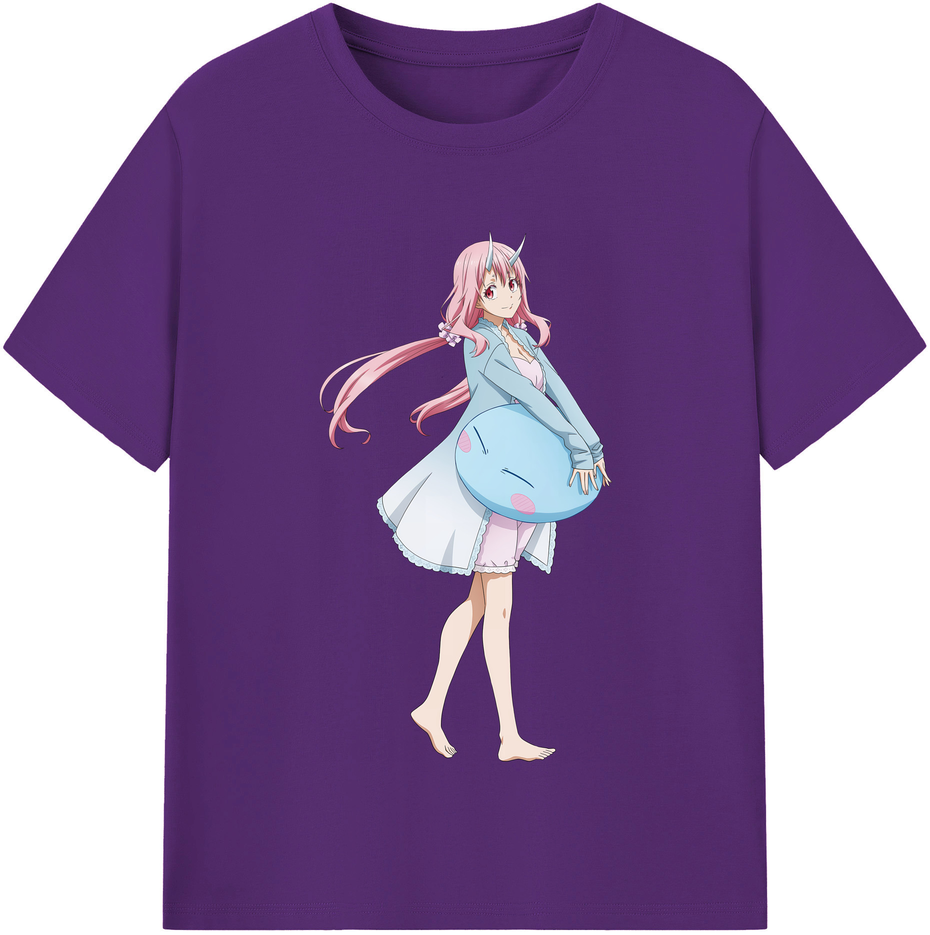 （画像用） 転スラ Regarding Reincarnated to Slime 綿100％半袖Tシャツ（フロントプリント）