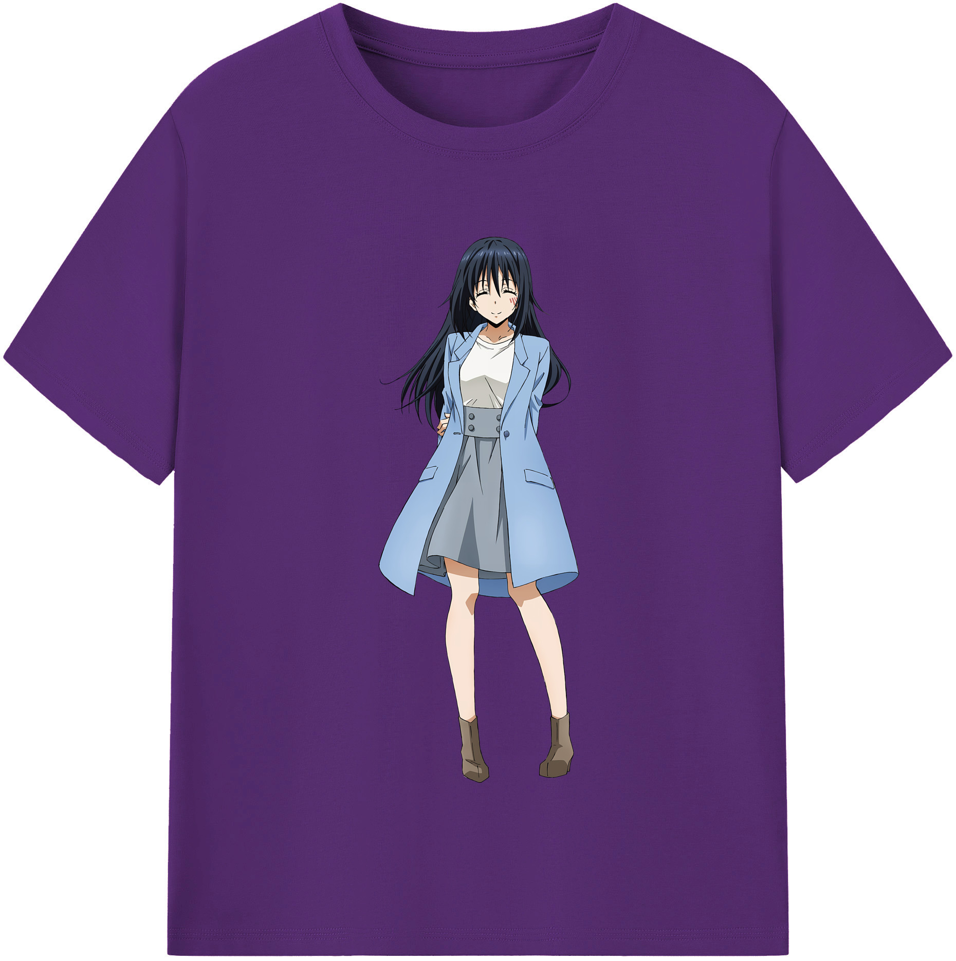 （画像用） 転スラ Regarding Reincarnated to Slime 綿100％半袖Tシャツ（フロントプリント）