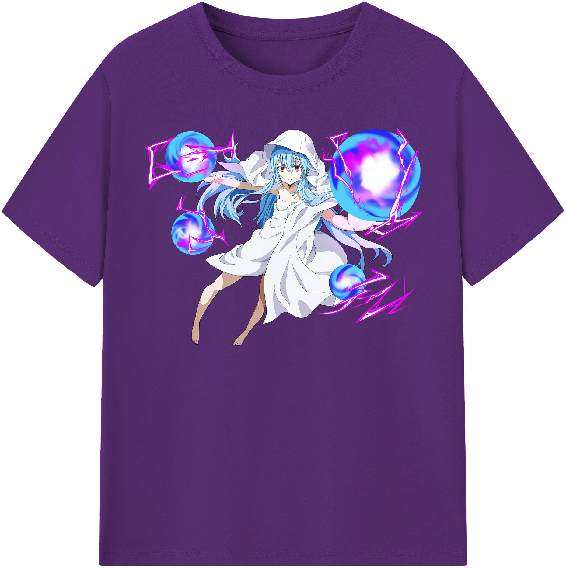 （画像用） 転スラ Regarding Reincarnated to Slime 綿100％半袖Tシャツ（フロントプリント）