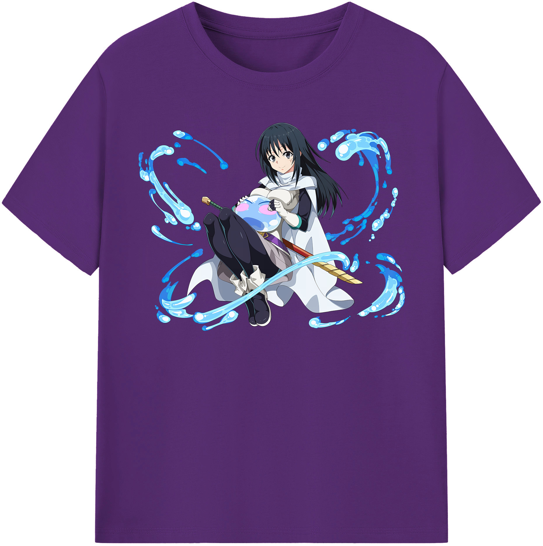 （画像用） 転スラ Regarding Reincarnated to Slime 綿100％半袖Tシャツ（フロントプリント）