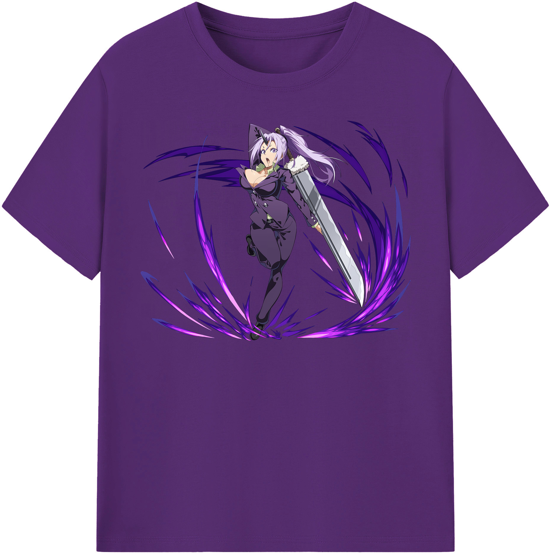 （画像用） 転スラ Regarding Reincarnated to Slime 綿100％半袖Tシャツ（フロントプリント）
