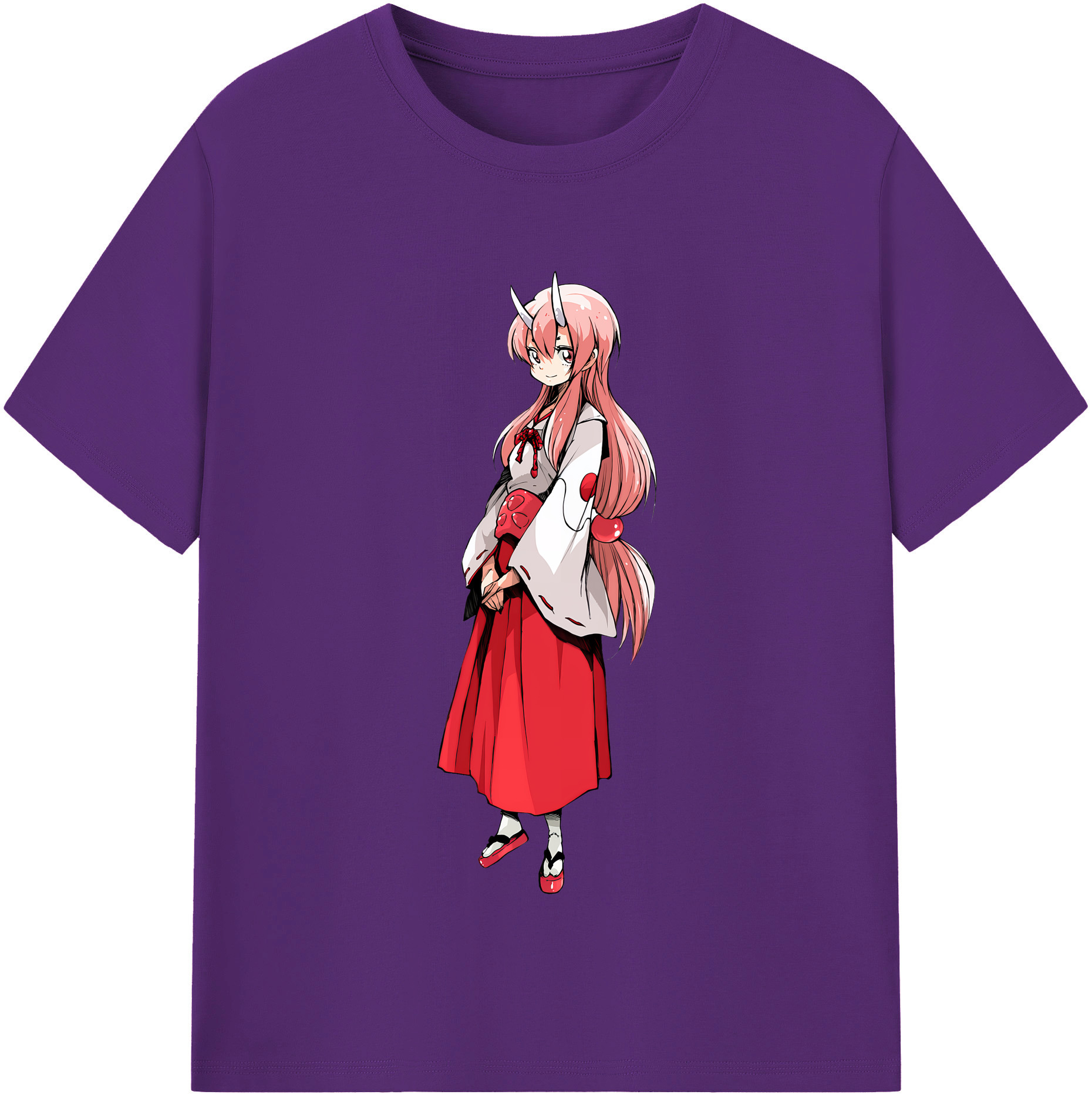 （画像用） 転スラ Regarding Reincarnated to Slime 綿100％半袖Tシャツ（フロントプリント）