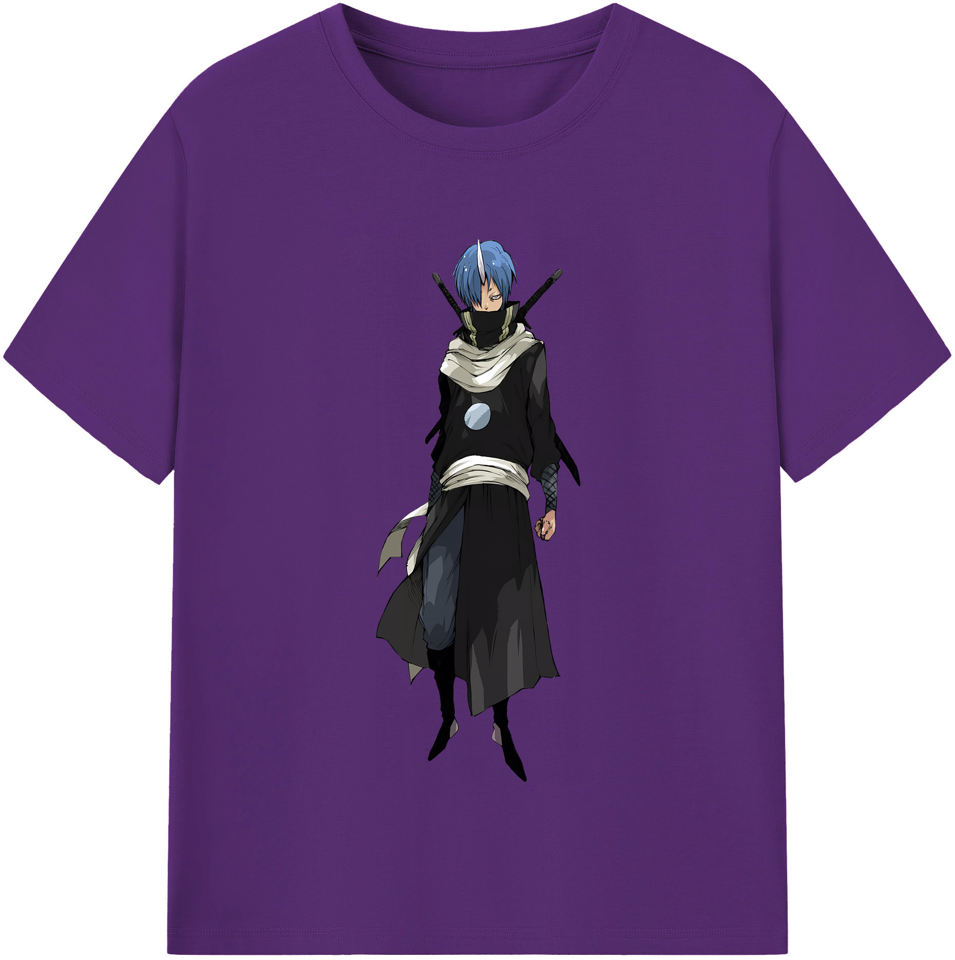 （画像用） 転スラ Regarding Reincarnated to Slime 綿100％半袖Tシャツ（フロントプリント）