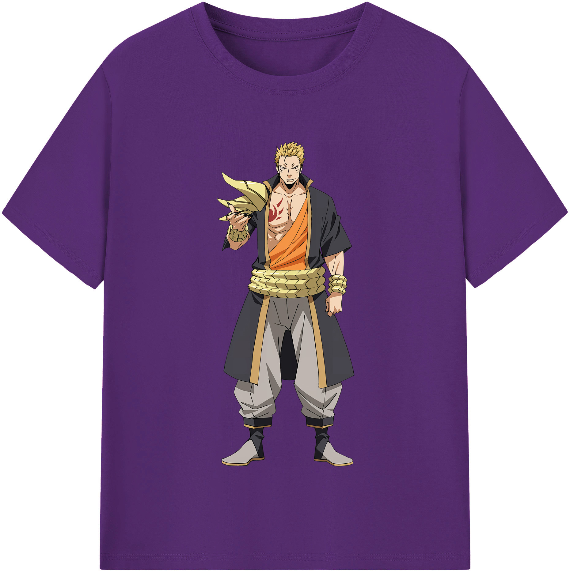（画像用） 転スラ Regarding Reincarnated to Slime 綿100％半袖Tシャツ（フロントプリント）