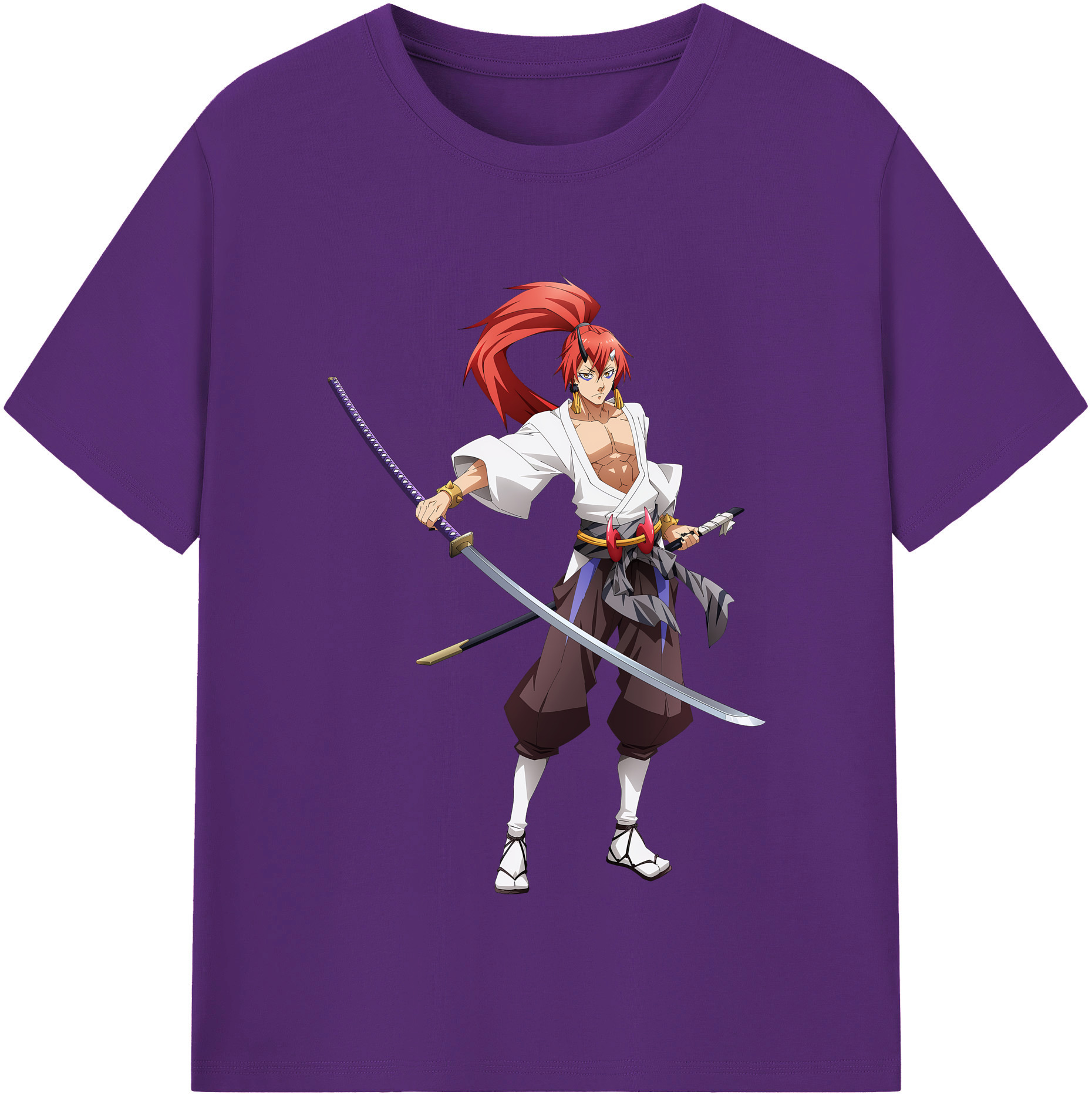 （画像用） 転スラ Regarding Reincarnated to Slime 綿100％半袖Tシャツ（フロントプリント）