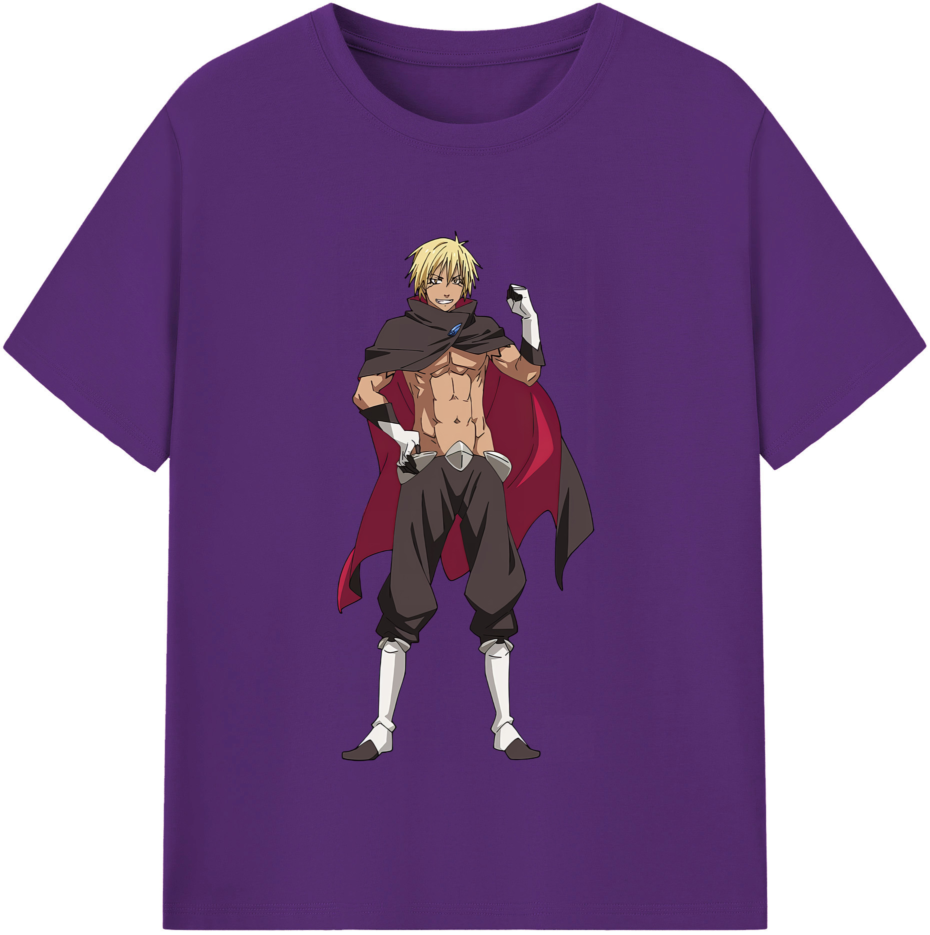 （画像用） 転スラ Regarding Reincarnated to Slime 綿100％半袖Tシャツ（フロントプリント）