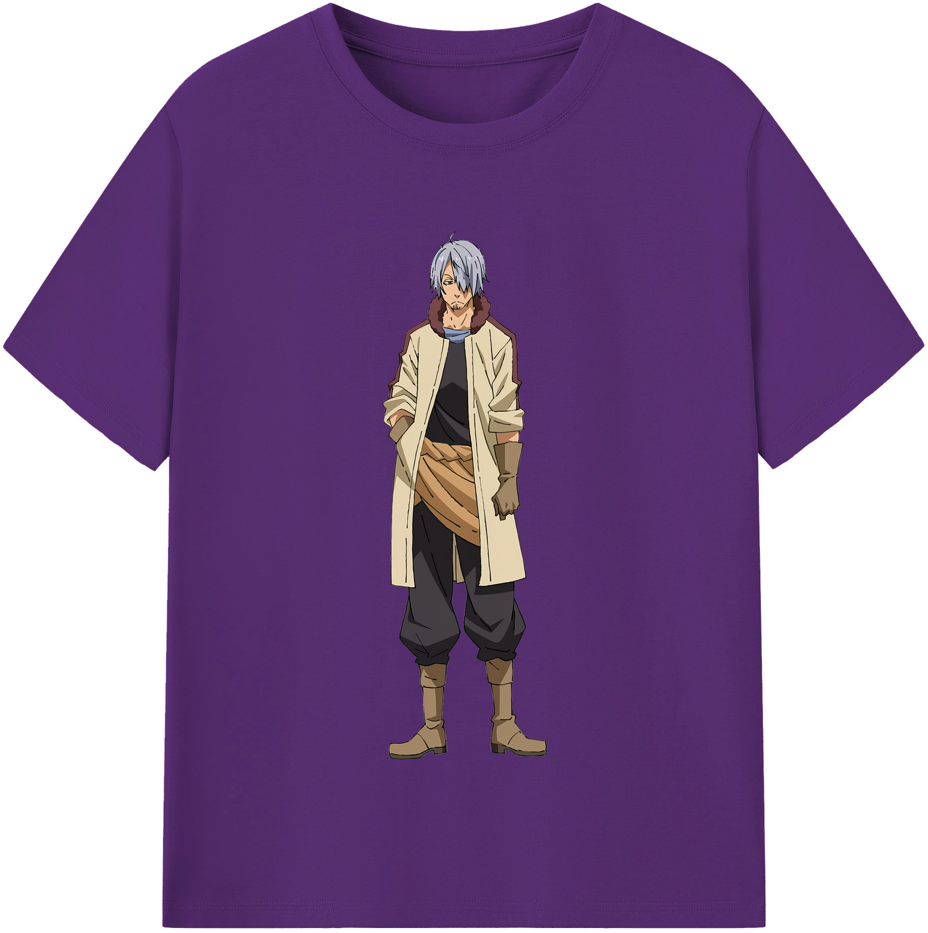 （画像用） 転スラ Regarding Reincarnated to Slime 綿100％半袖Tシャツ（フロントプリント）