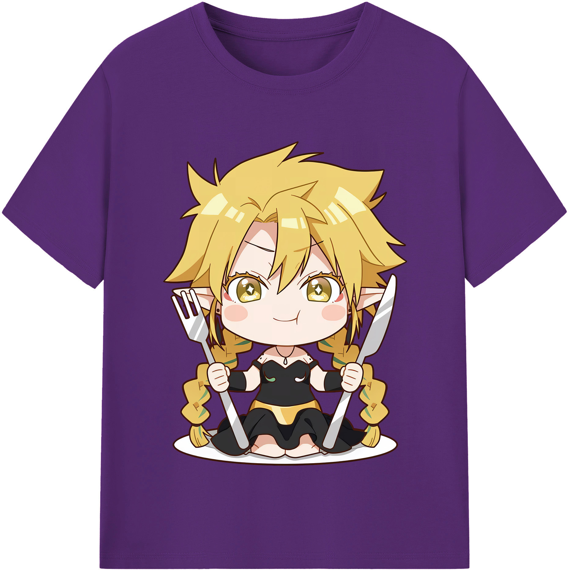 （画像用） 転スラ Regarding Reincarnated to Slime 綿100％半袖Tシャツ（フロントプリント）