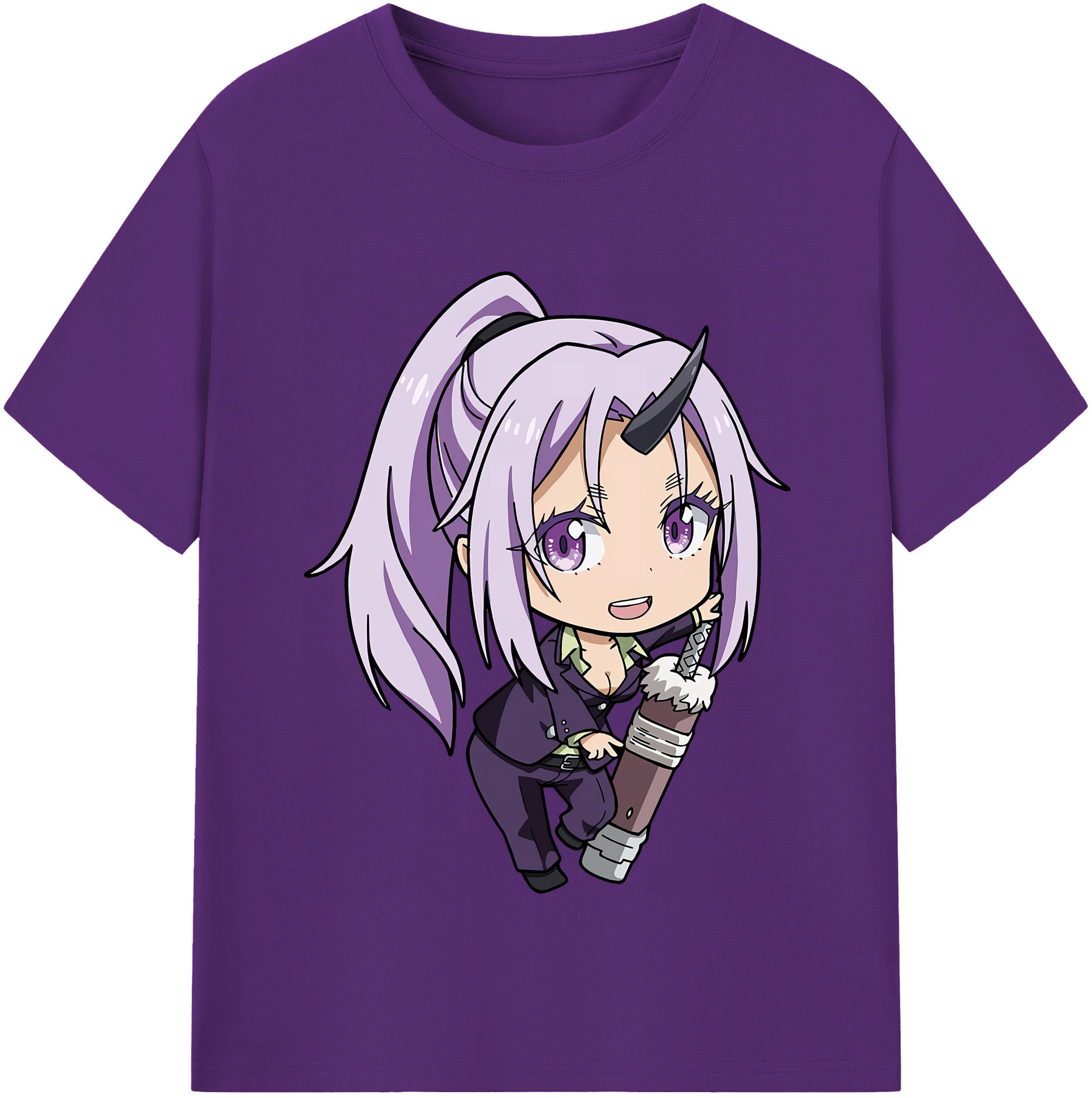 （画像用） 転スラ Regarding Reincarnated to Slime 綿100％半袖Tシャツ（フロントプリント）