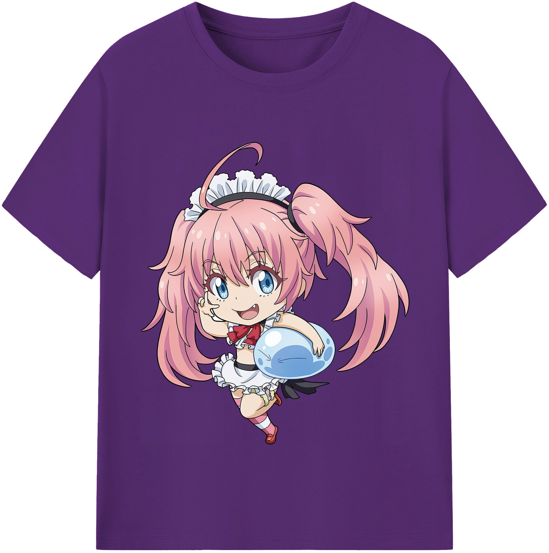 （画像用） 転スラ Regarding Reincarnated to Slime 綿100％半袖Tシャツ（フロントプリント）