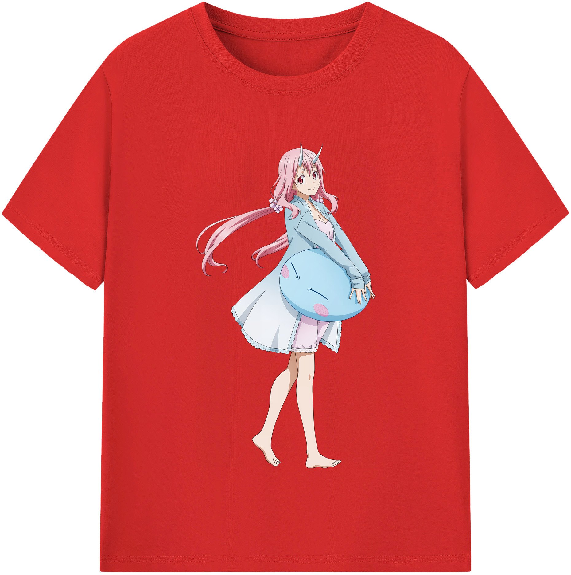 （画像用） 転スラ Regarding Reincarnated to Slime 綿100％半袖Tシャツ（フロントプリント）