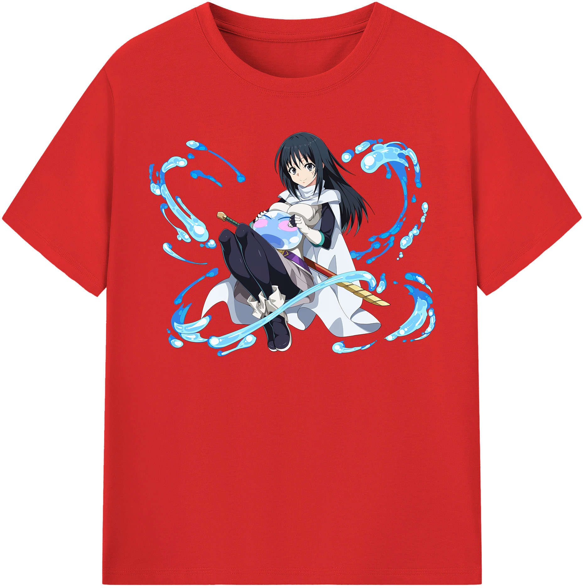 （画像用） 転スラ Regarding Reincarnated to Slime 綿100％半袖Tシャツ（フロントプリント）