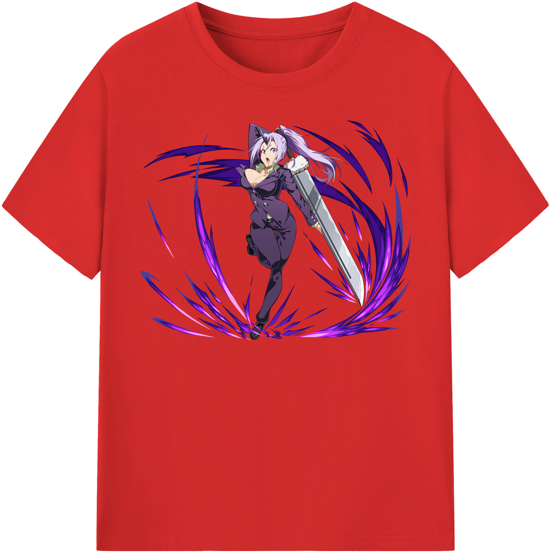 （画像用） 転スラ Regarding Reincarnated to Slime 綿100％半袖Tシャツ（フロントプリント）