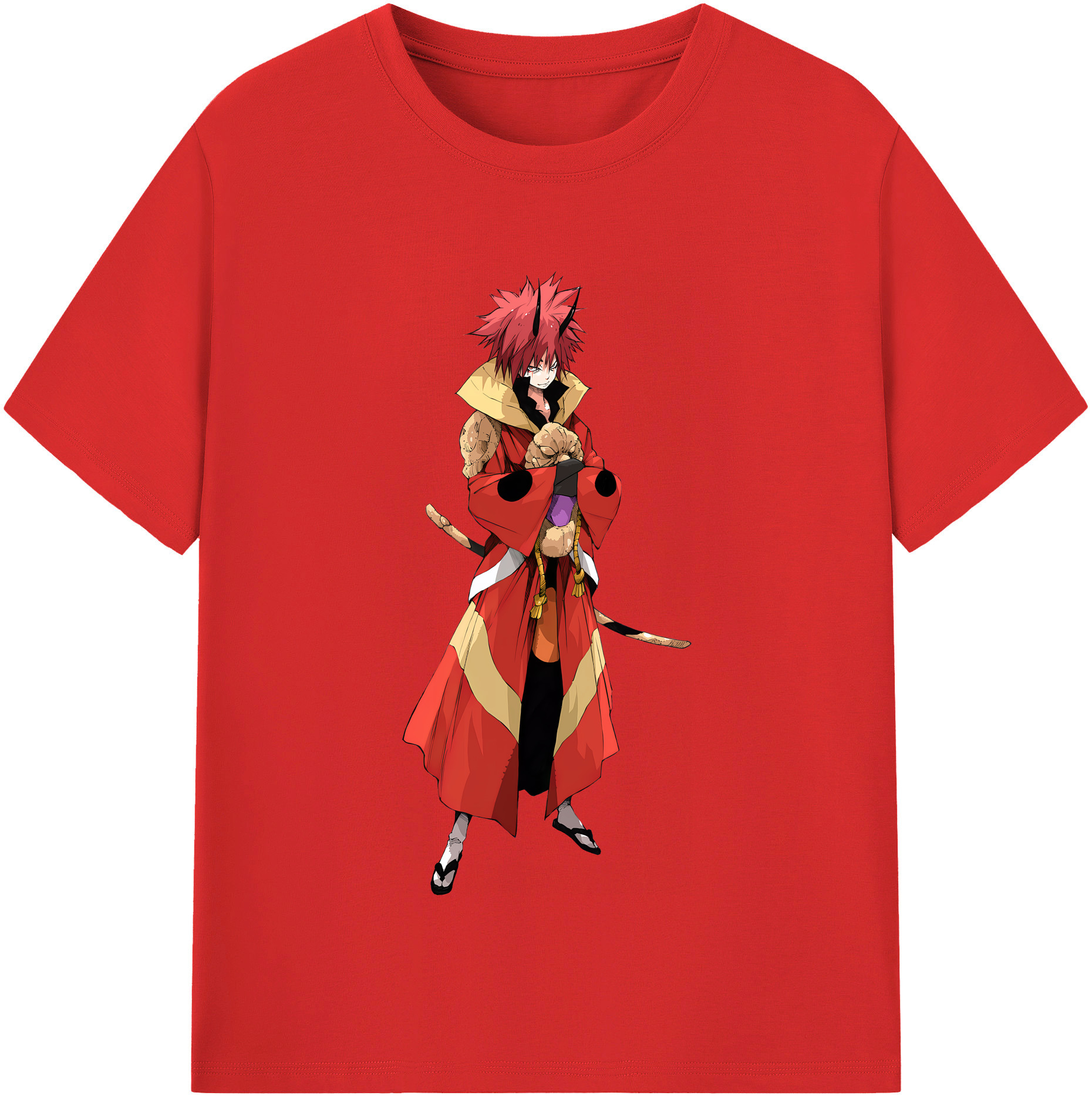 （画像用） 転スラ Regarding Reincarnated to Slime 綿100％半袖Tシャツ（フロントプリント）