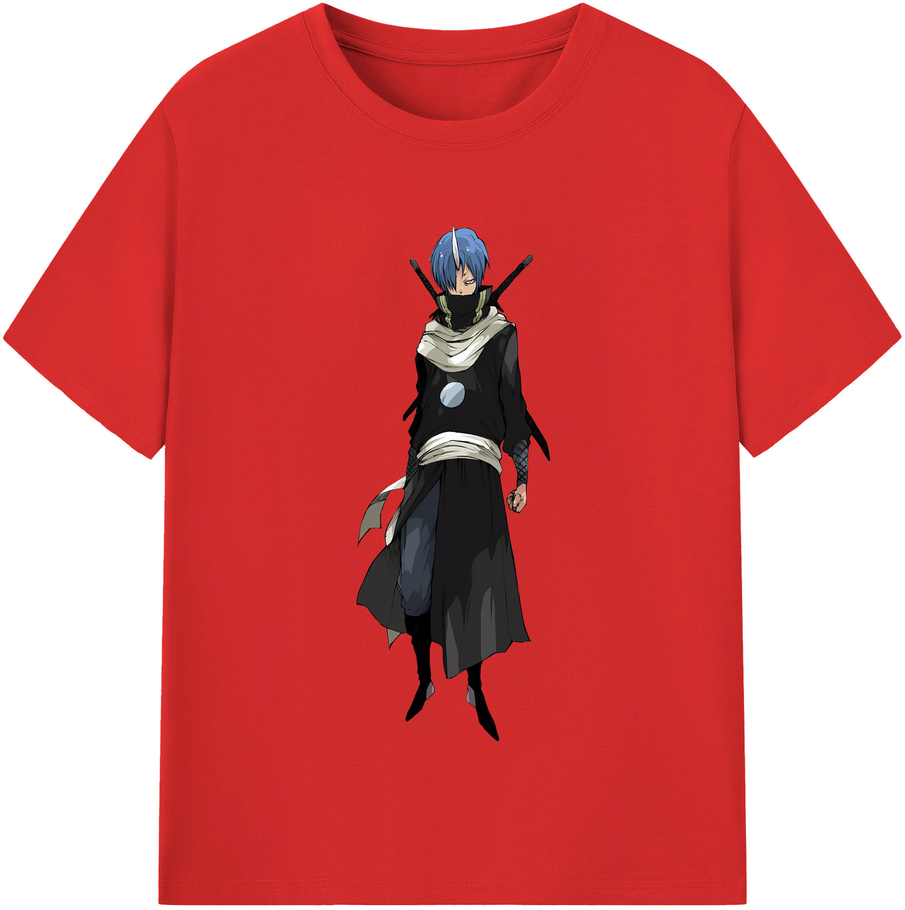 （画像用） 転スラ Regarding Reincarnated to Slime 綿100％半袖Tシャツ（フロントプリント）