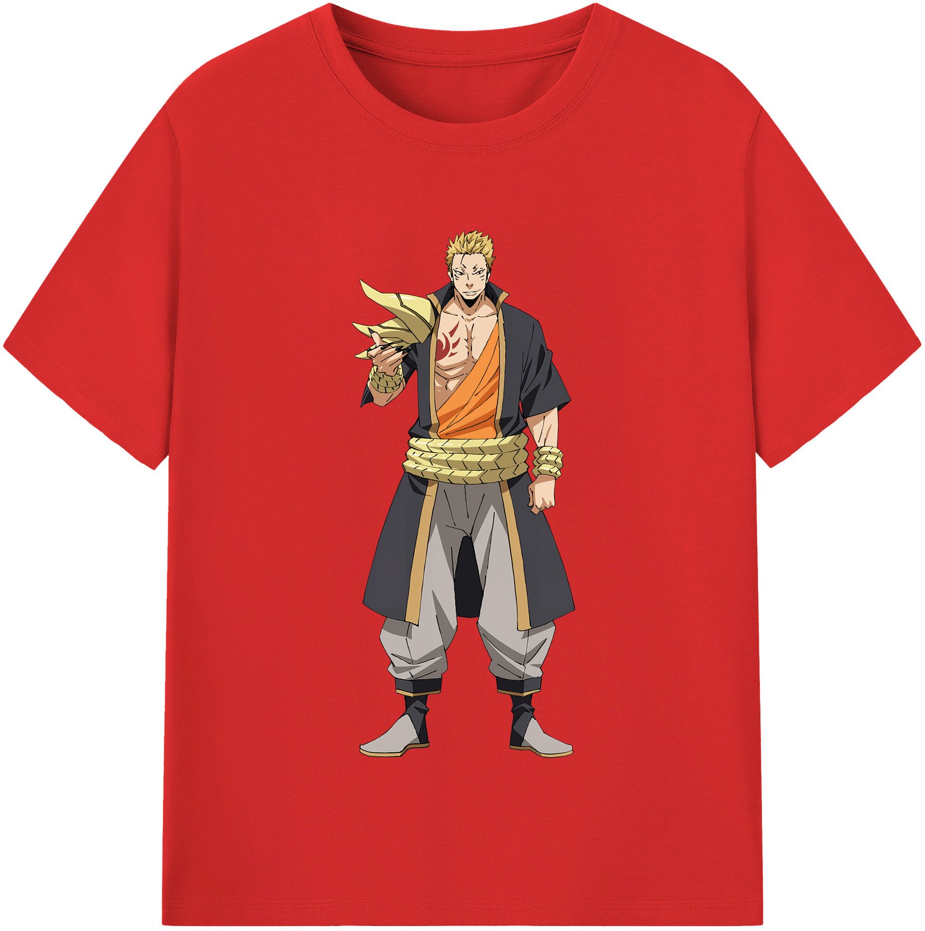 （画像用） 転スラ Regarding Reincarnated to Slime 綿100％半袖Tシャツ（フロントプリント）