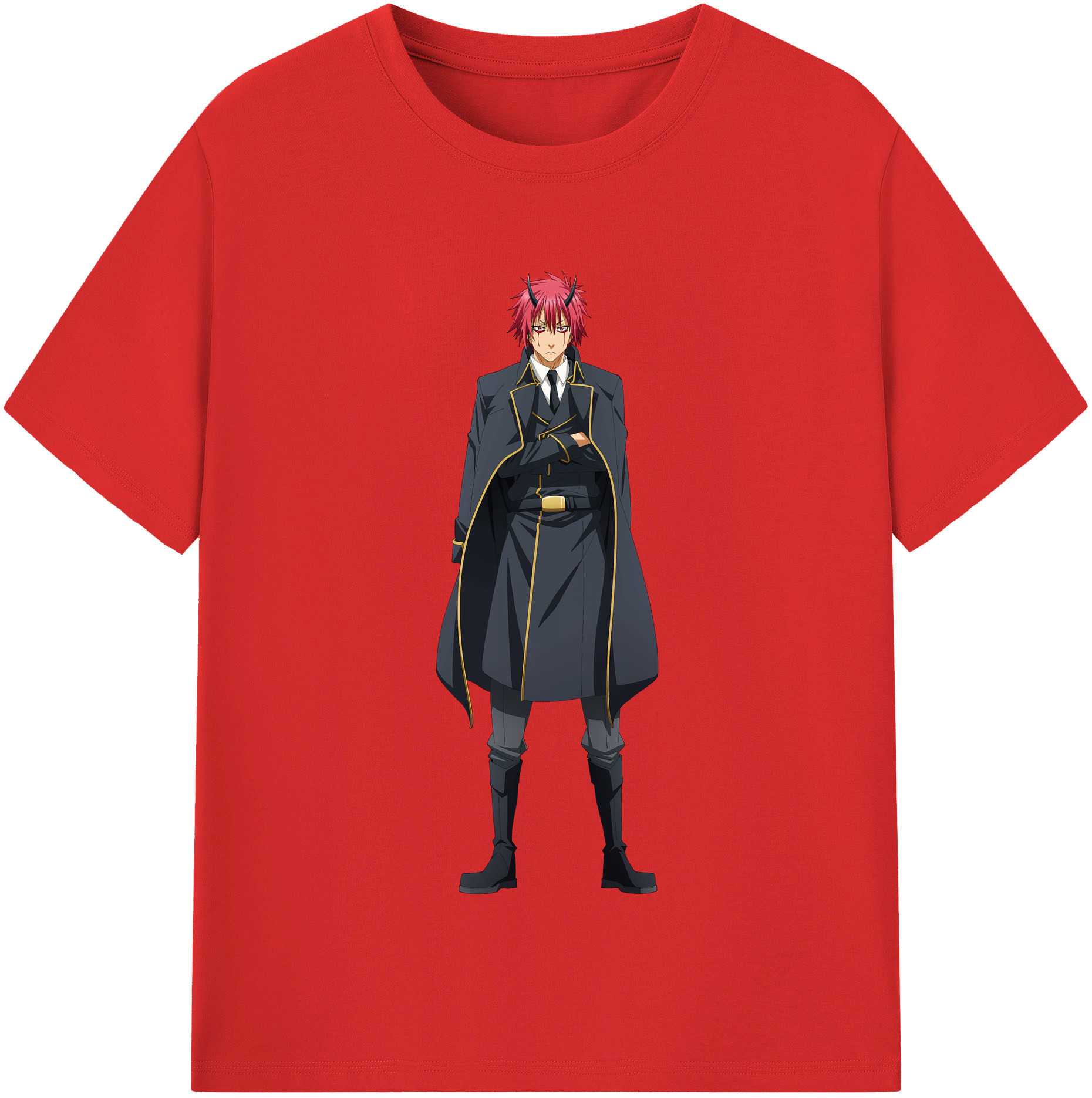（画像用） 転スラ Regarding Reincarnated to Slime 綿100％半袖Tシャツ（フロントプリント）