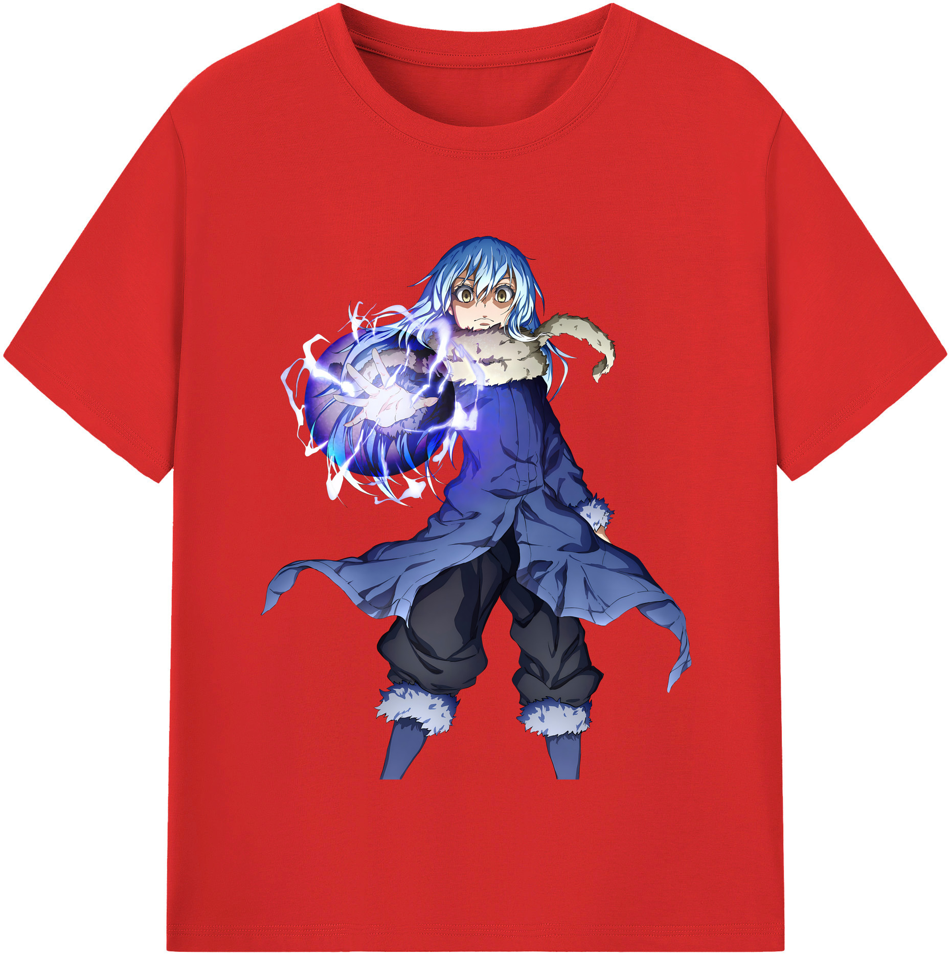 （画像用） 転スラ Regarding Reincarnated to Slime 綿100％半袖Tシャツ（フロントプリント）