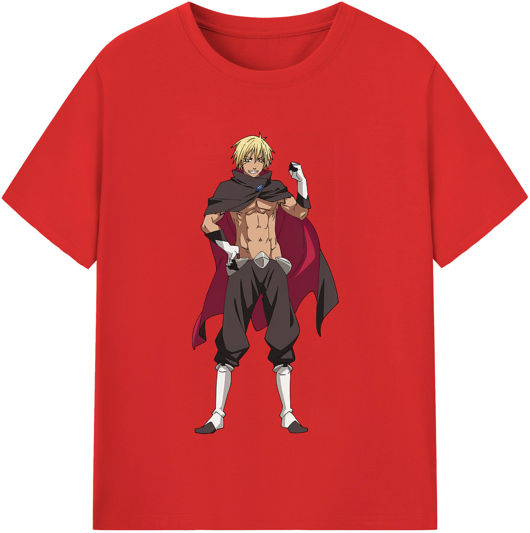 （画像用） 転スラ Regarding Reincarnated to Slime 綿100％半袖Tシャツ（フロントプリント）