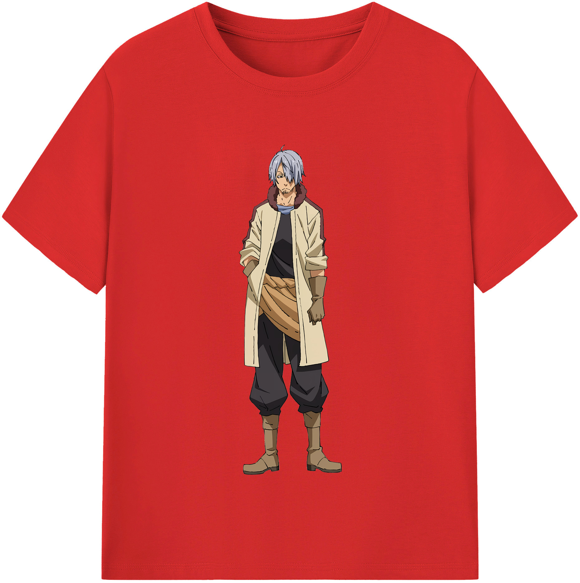 （画像用） 転スラ Regarding Reincarnated to Slime 綿100％半袖Tシャツ（フロントプリント）
