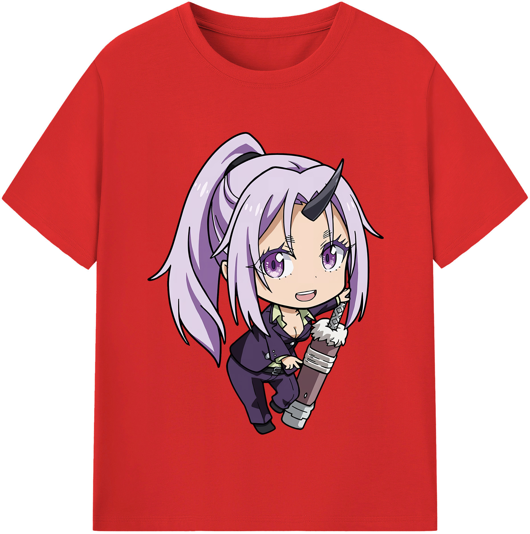 （画像用） 転スラ Regarding Reincarnated to Slime 綿100％半袖Tシャツ（フロントプリント）