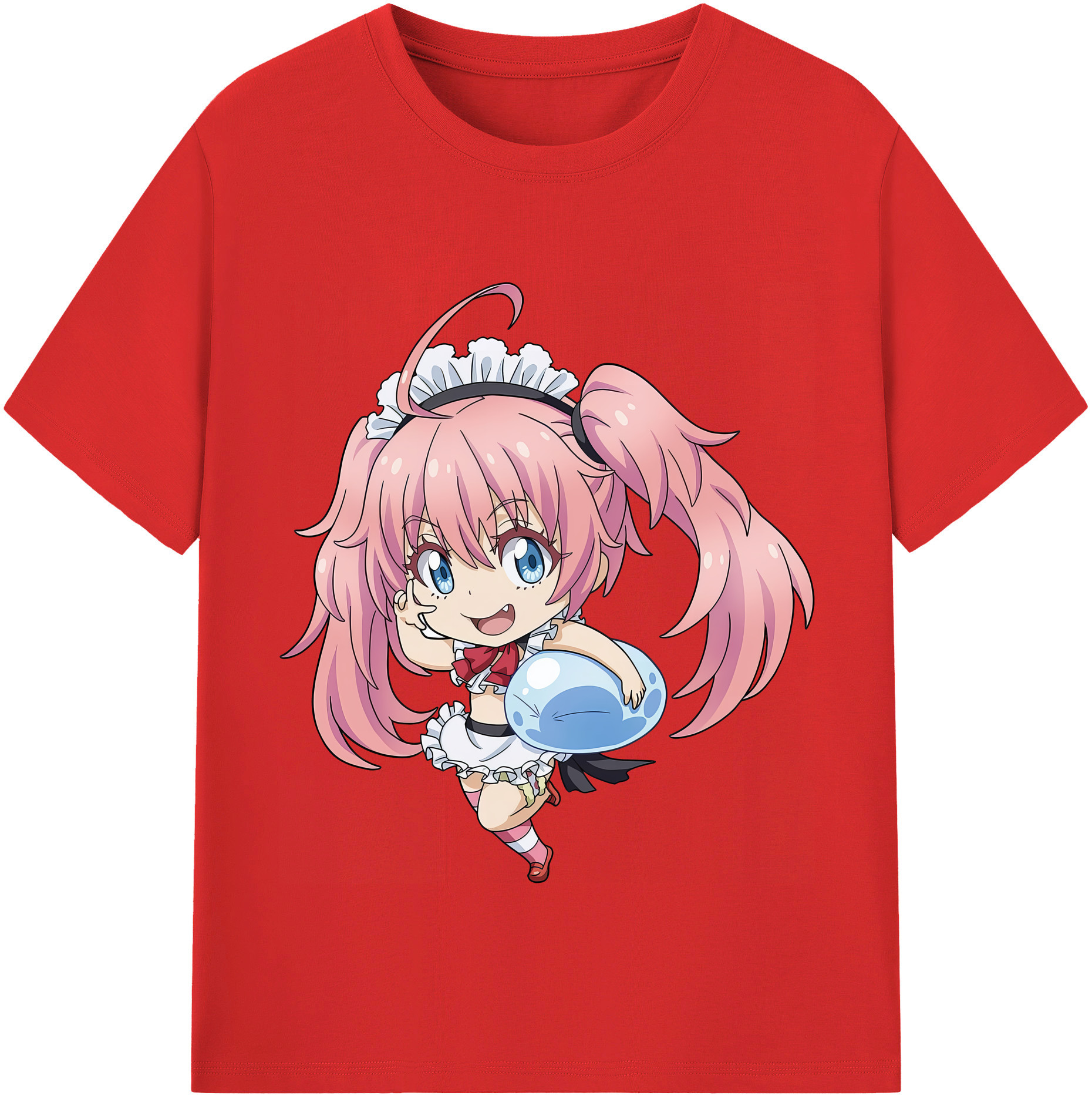 （画像用） 転スラ Regarding Reincarnated to Slime 綿100％半袖Tシャツ（フロントプリント）