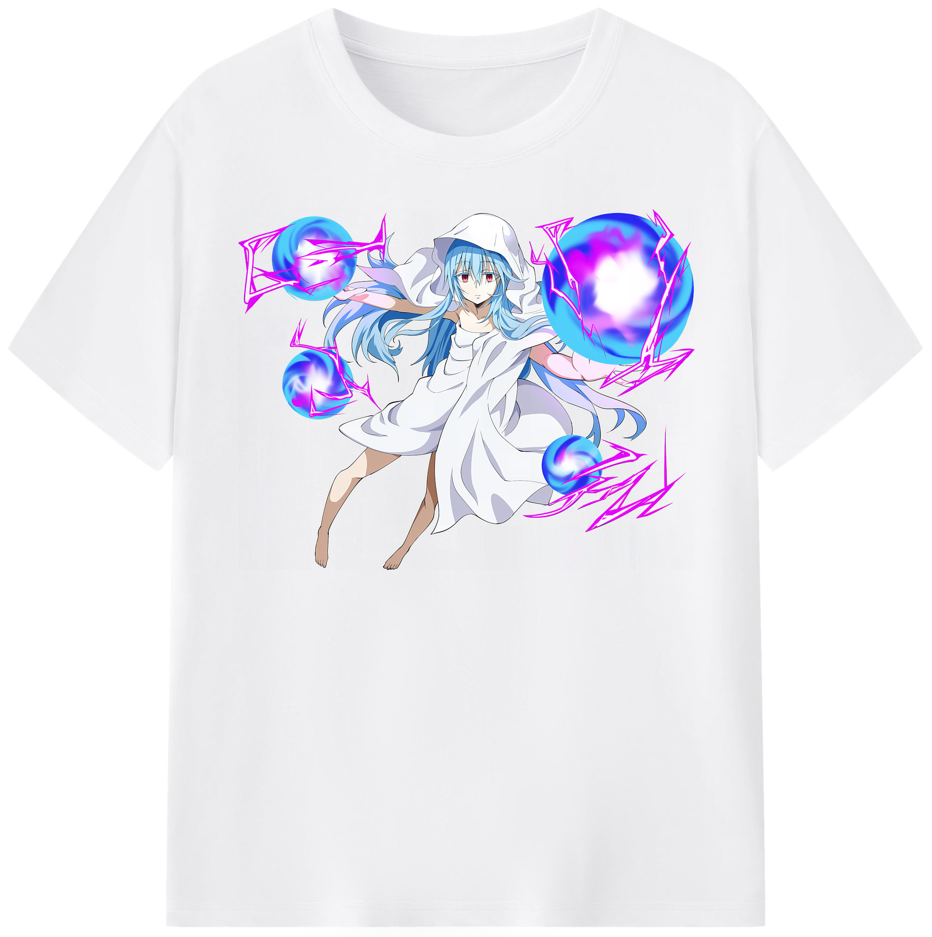 （画像用） 転スラ Regarding Reincarnated to Slime 綿100％半袖Tシャツ（フロントプリント）