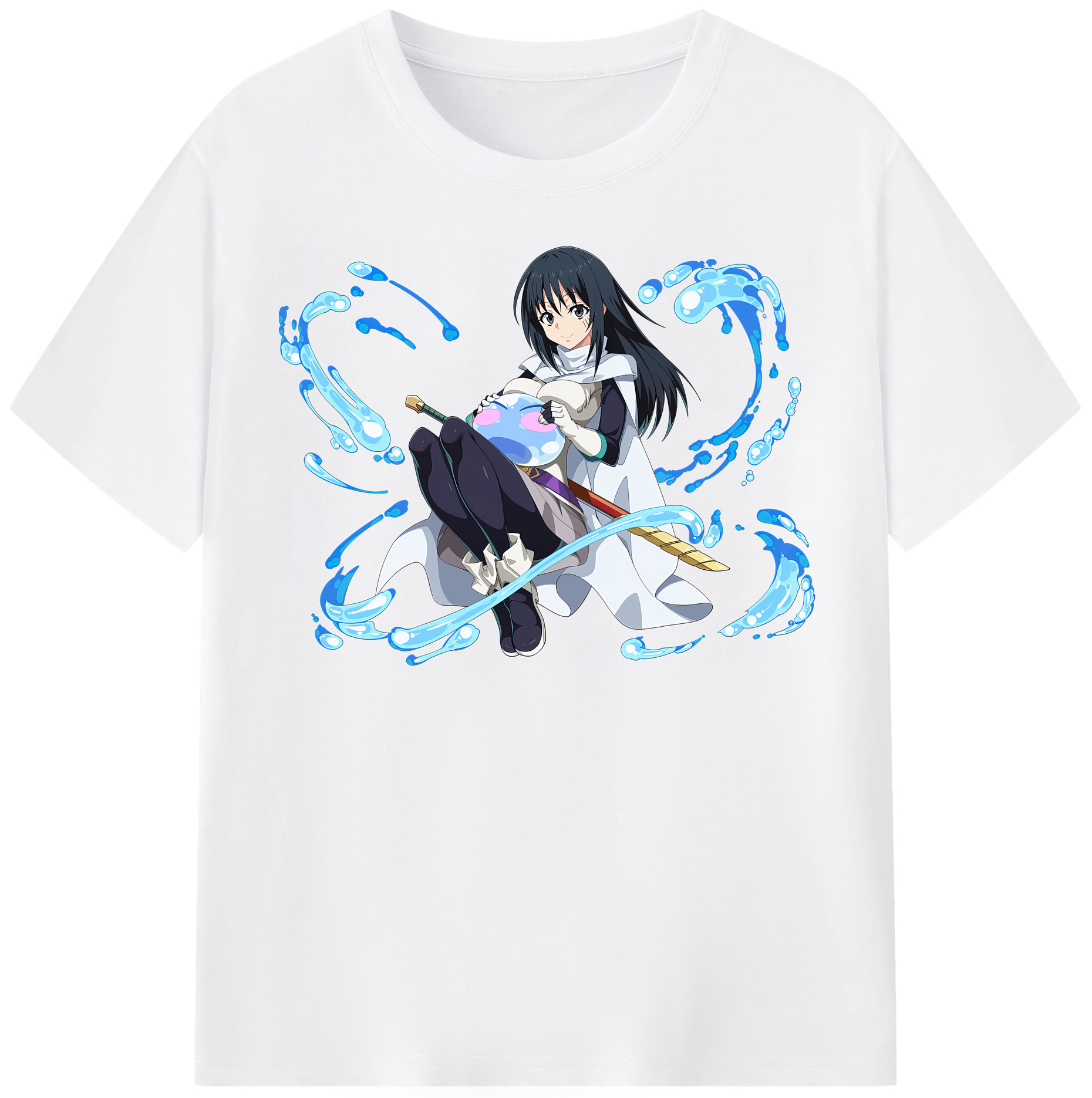 （画像用） 転スラ Regarding Reincarnated to Slime 綿100％半袖Tシャツ（フロントプリント）